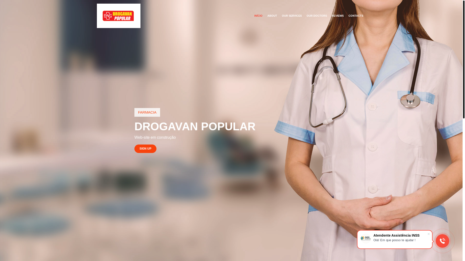 website screenshot of https://drogavanpopular.com.br/