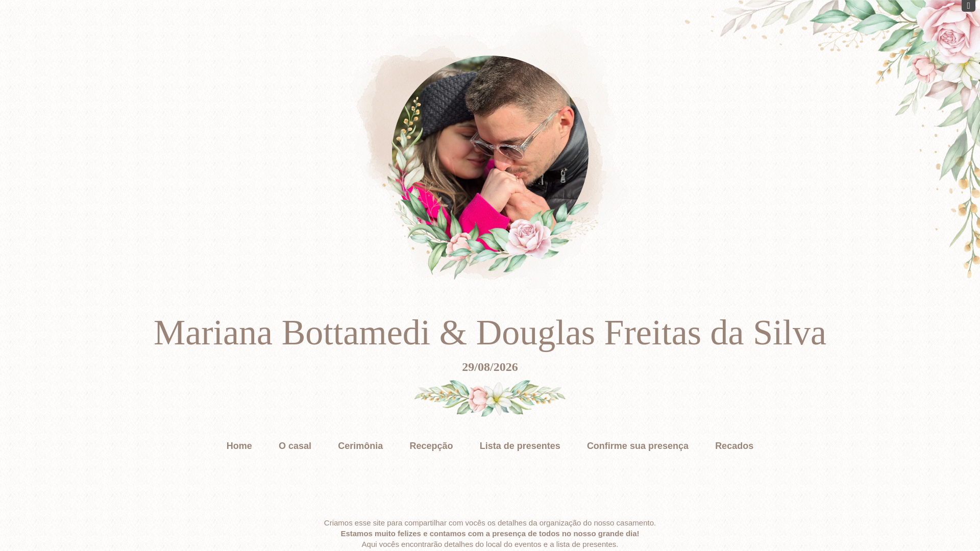 website screenshot of https://marianaedouglasfreitas.com.br