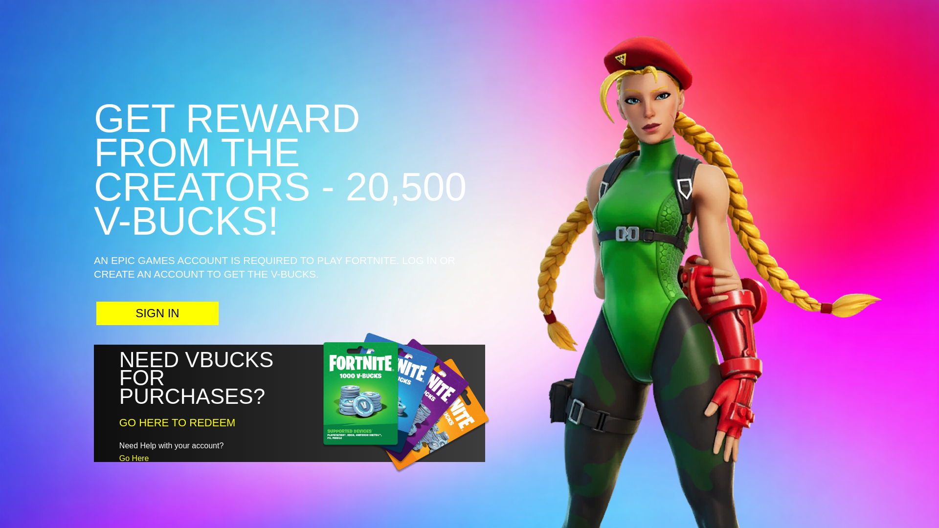 website screenshot of https://fortnitefun.com/