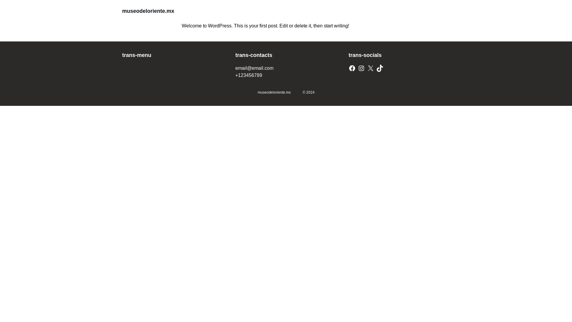 website screenshot of https://museodeloriente.mx/