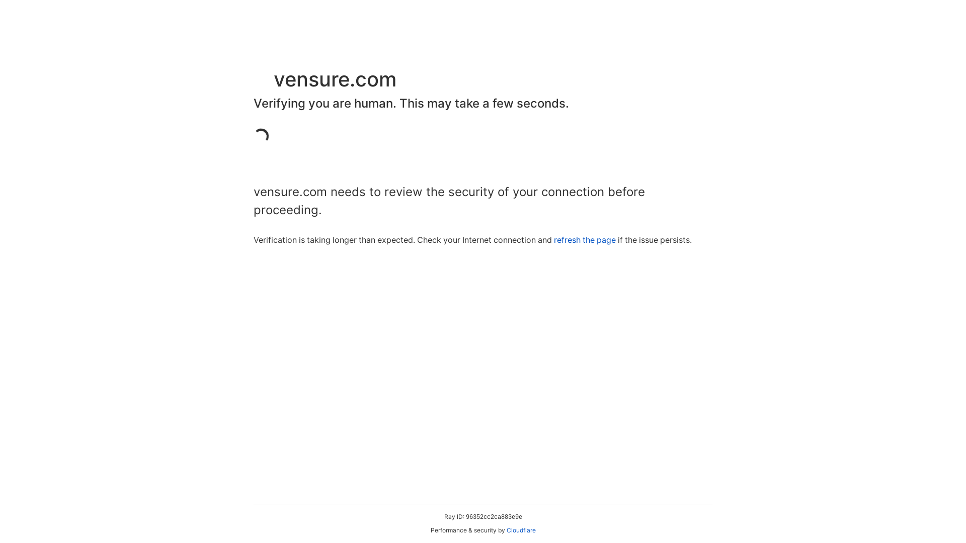 website screenshot of https://vensure.dev/
