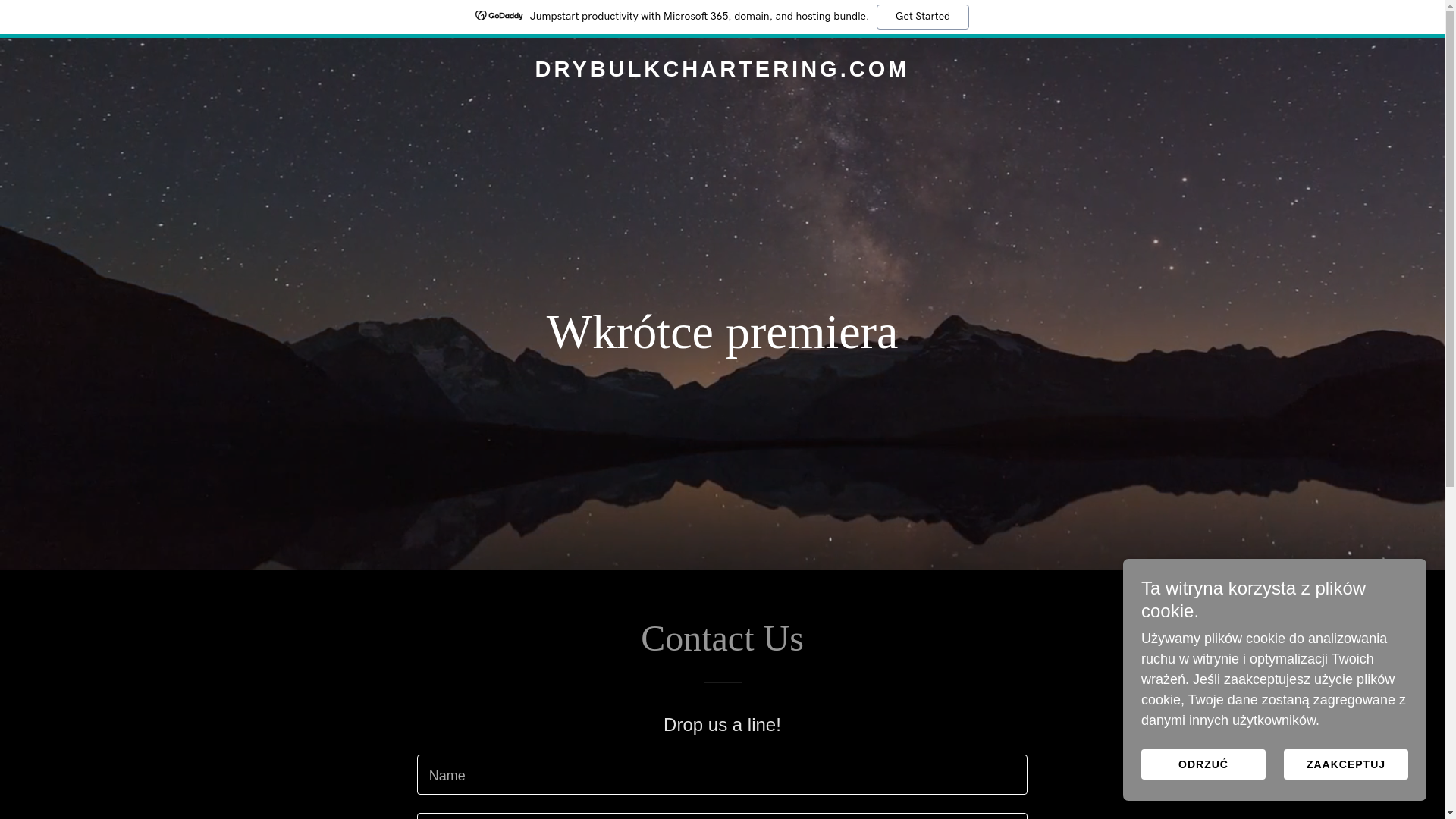 website screenshot of https://drybulkchartering.com/