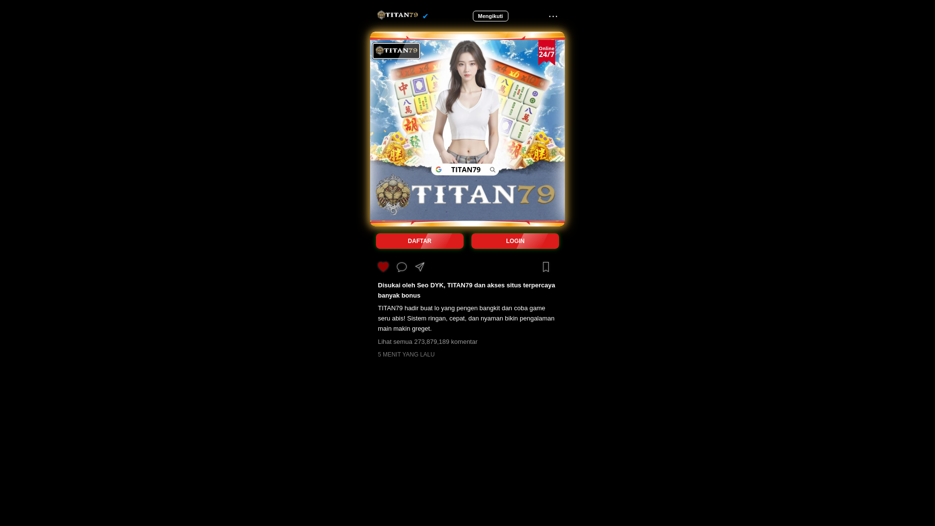 website screenshot of https://titan79-melaju-cepat.pages.dev/