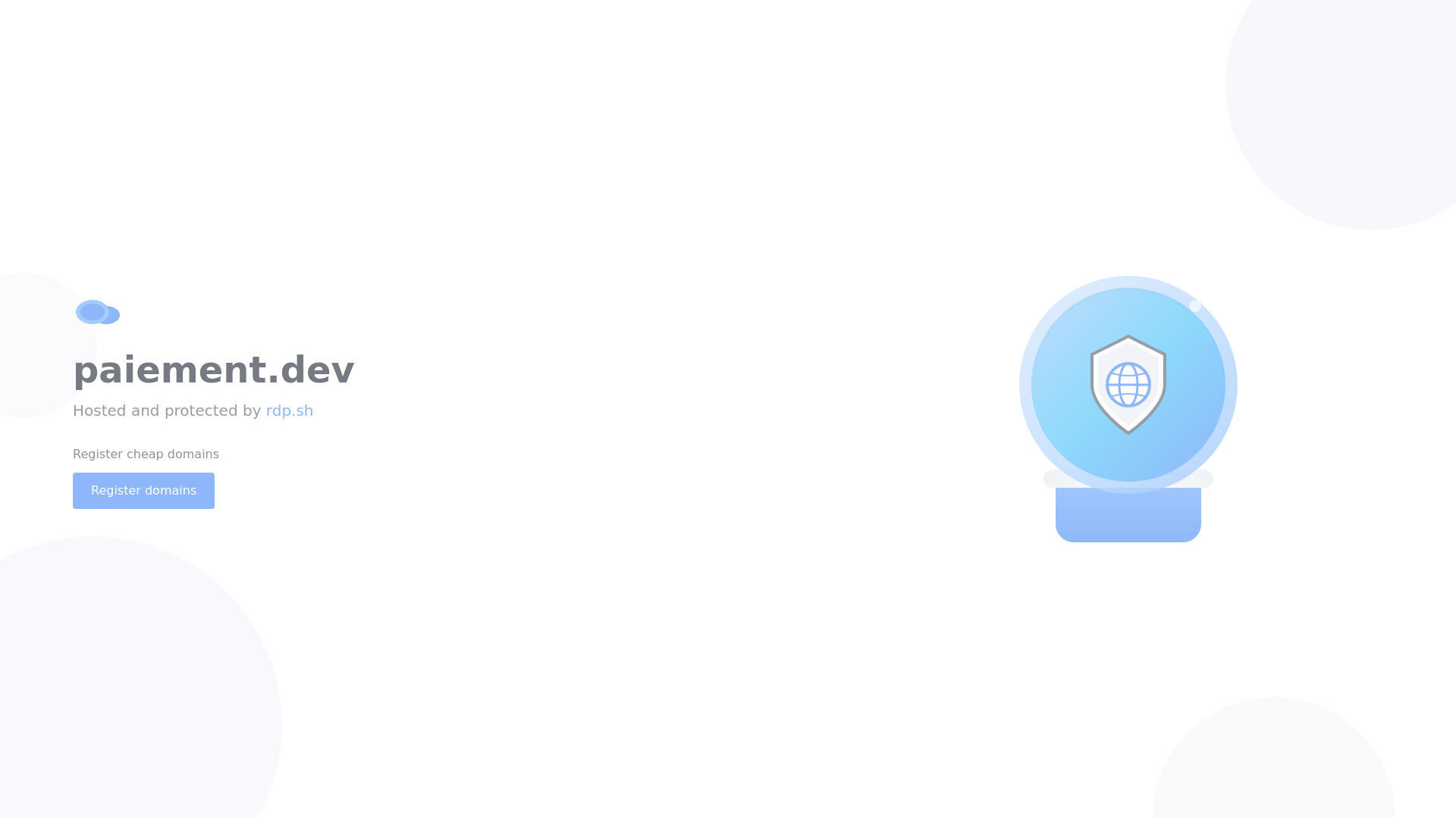 website screenshot of https://paiement.dev/