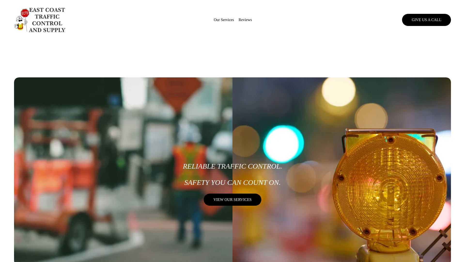 website screenshot of https://eastcoasttrafficsupply.com/
