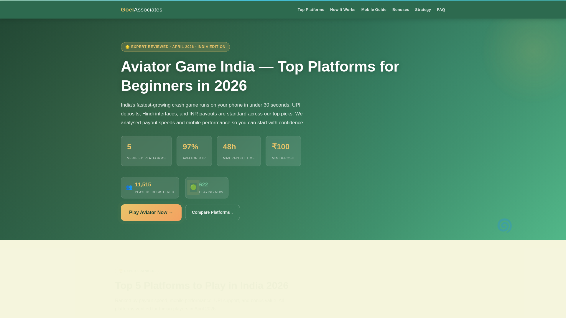 website screenshot of https://goelassociates-in.pages.dev/