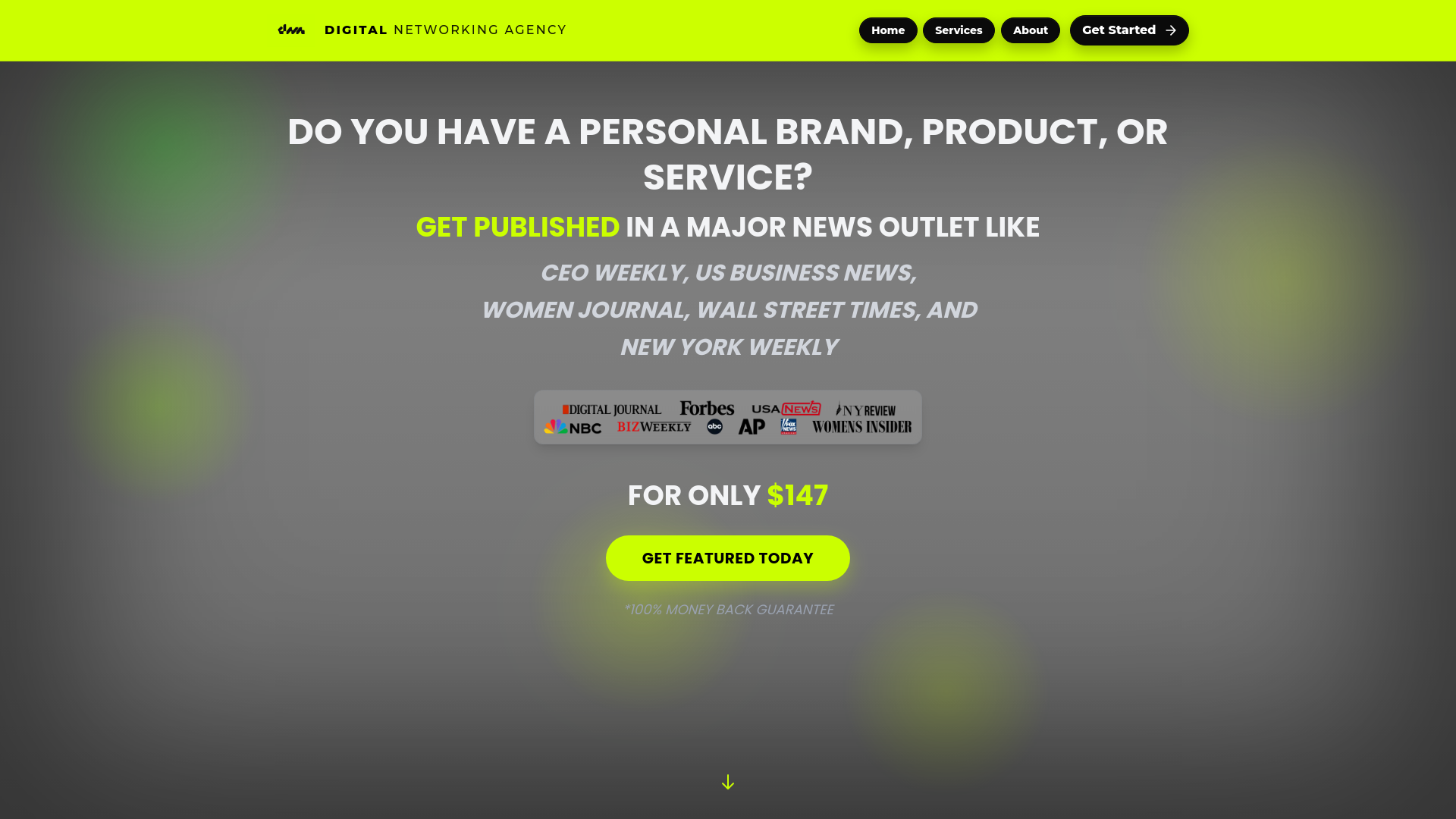 website screenshot of https://digitalnetworkingforce.com