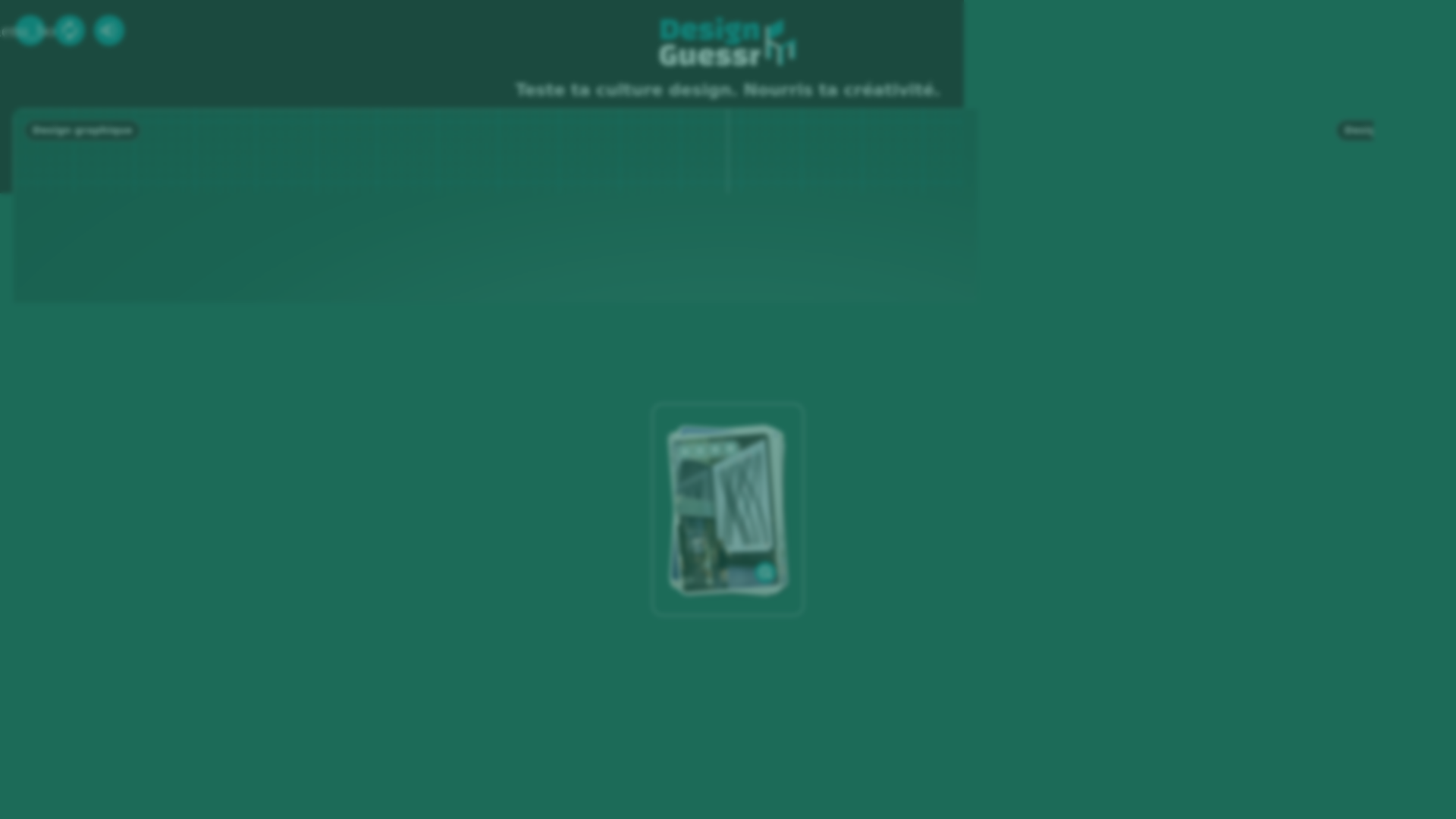 website screenshot of https://designguessr.com/