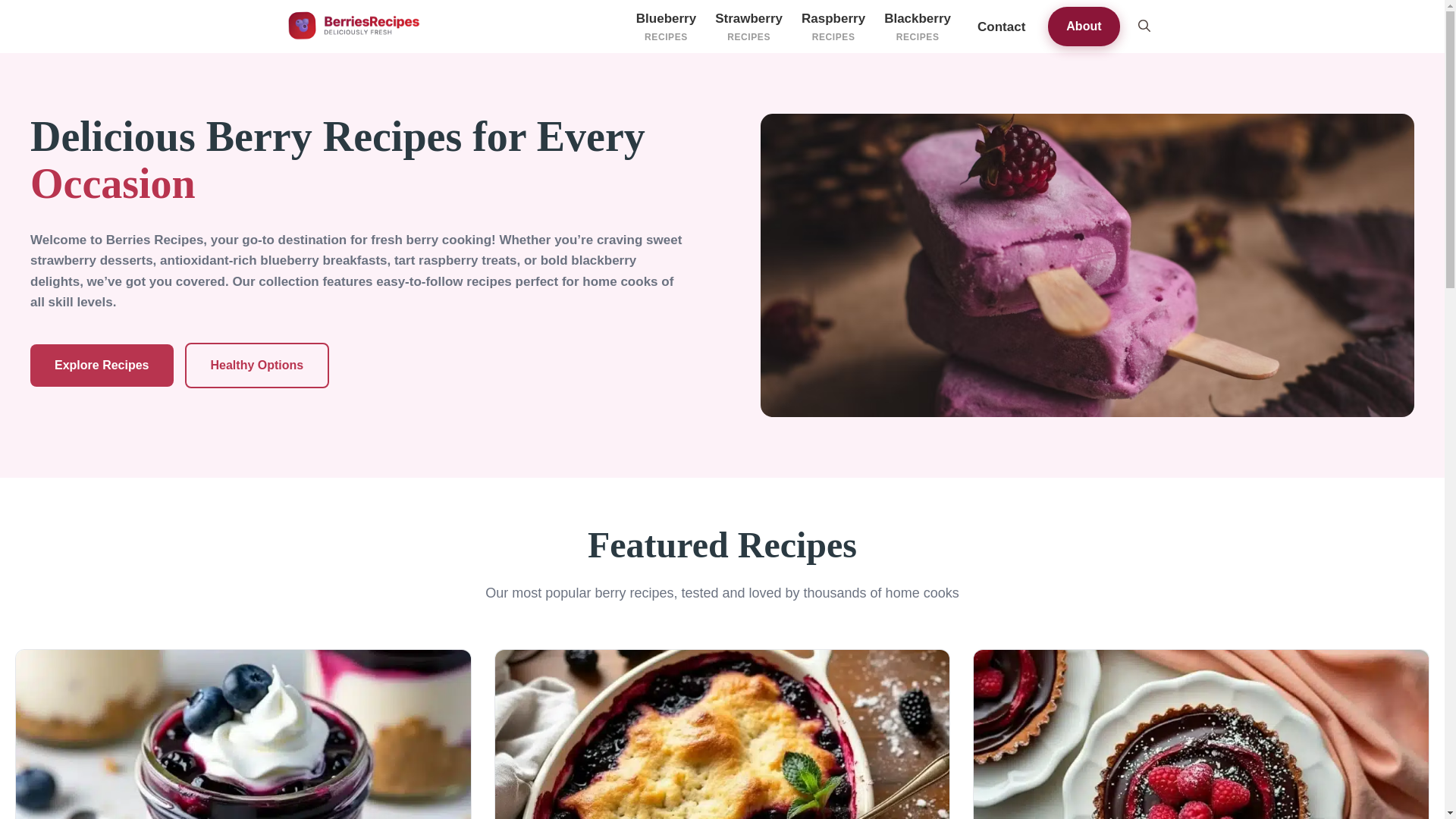 website screenshot of https://blairrecipes.com/