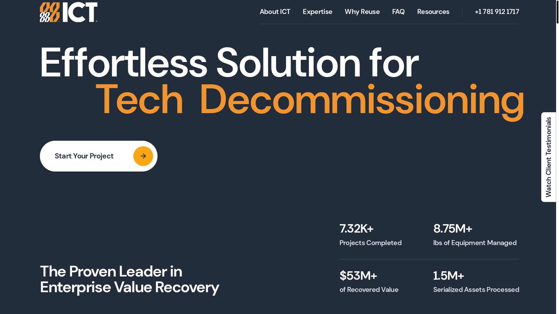 website screenshot of https://ictcompany-dev.pages.dev/
