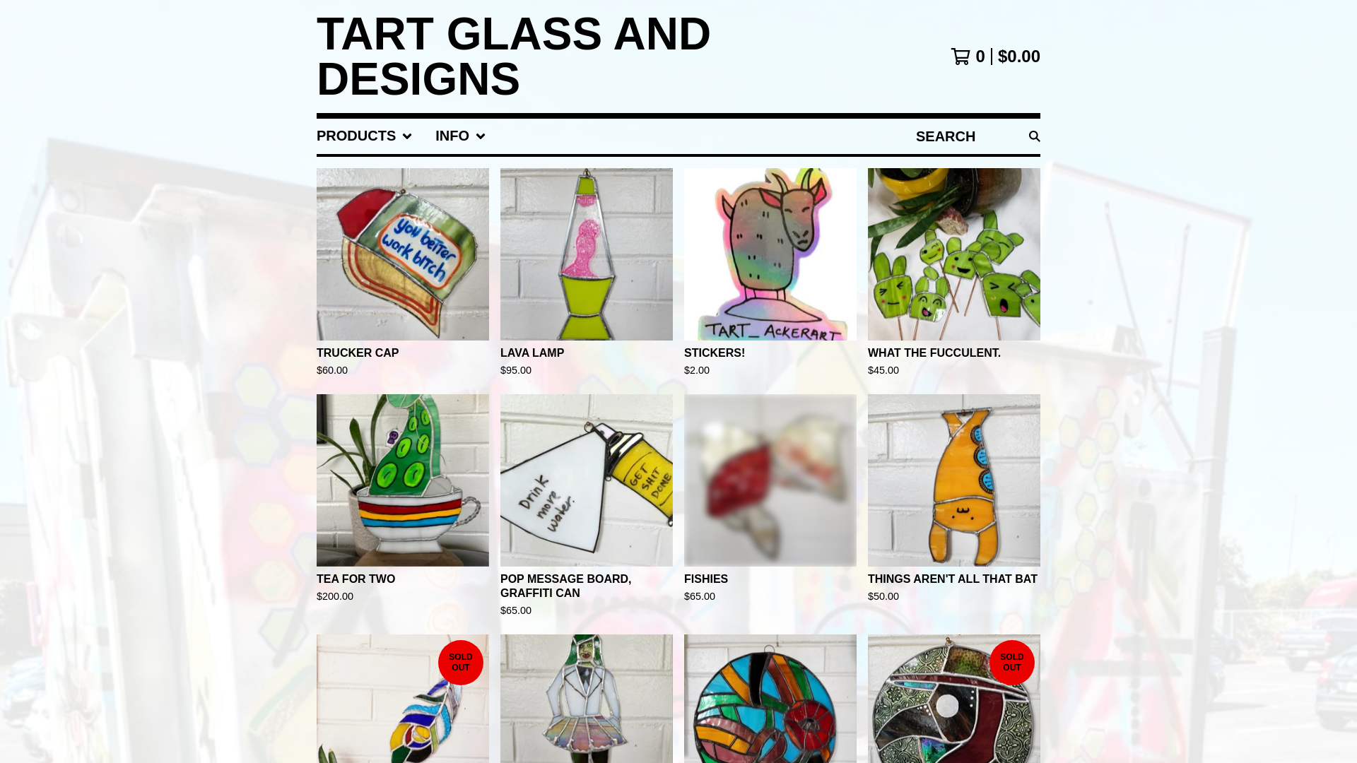 website screenshot of https://tartstudioco.com