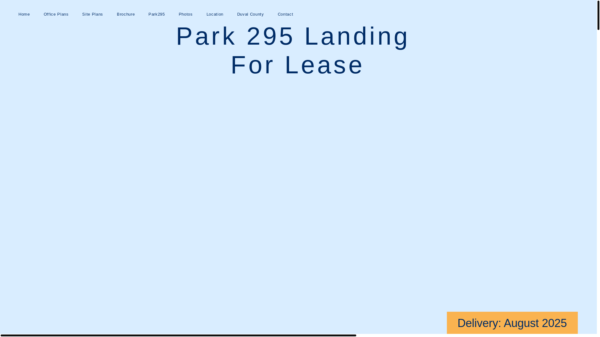 website screenshot of https://park295landing.com/