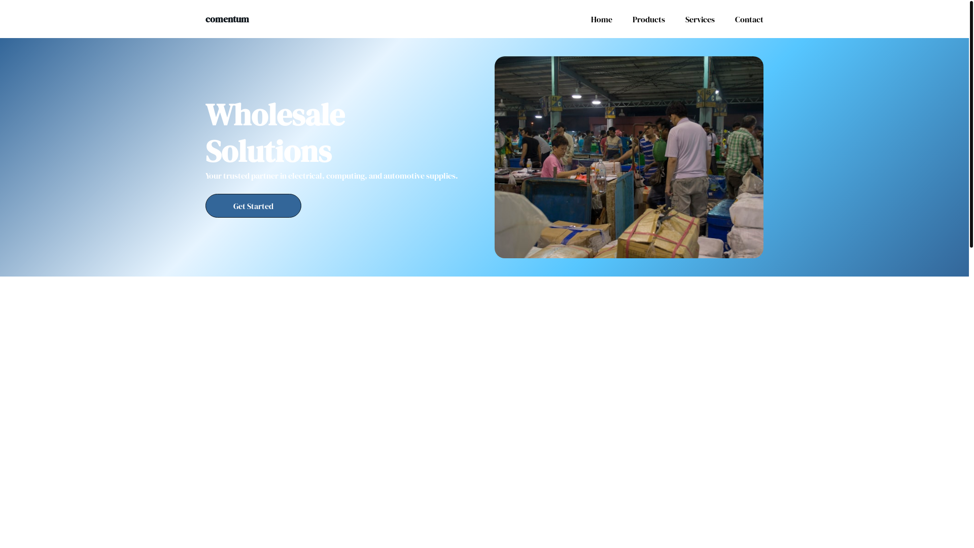 website screenshot of https://comentum.com.mx/
