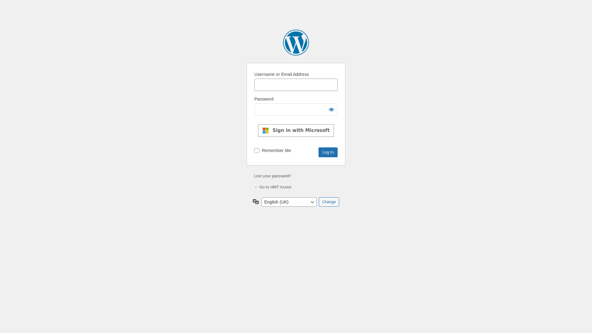 website screenshot of https://hmt.purify-assist.com/wp-login.php