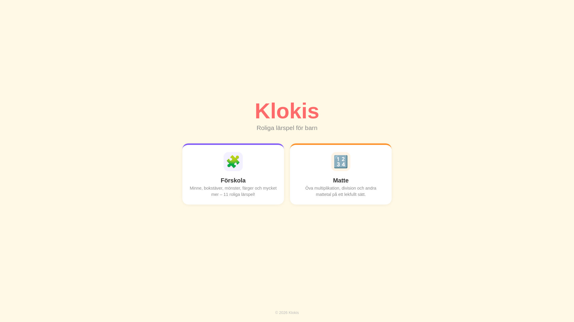 website screenshot of https://klokis.app/