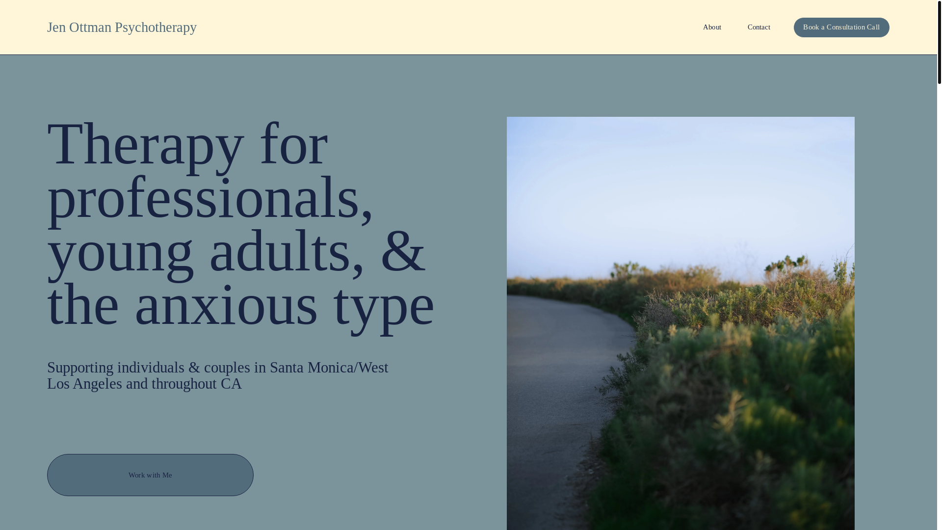 website screenshot of https://jenottmanpsychotherapy.org/
