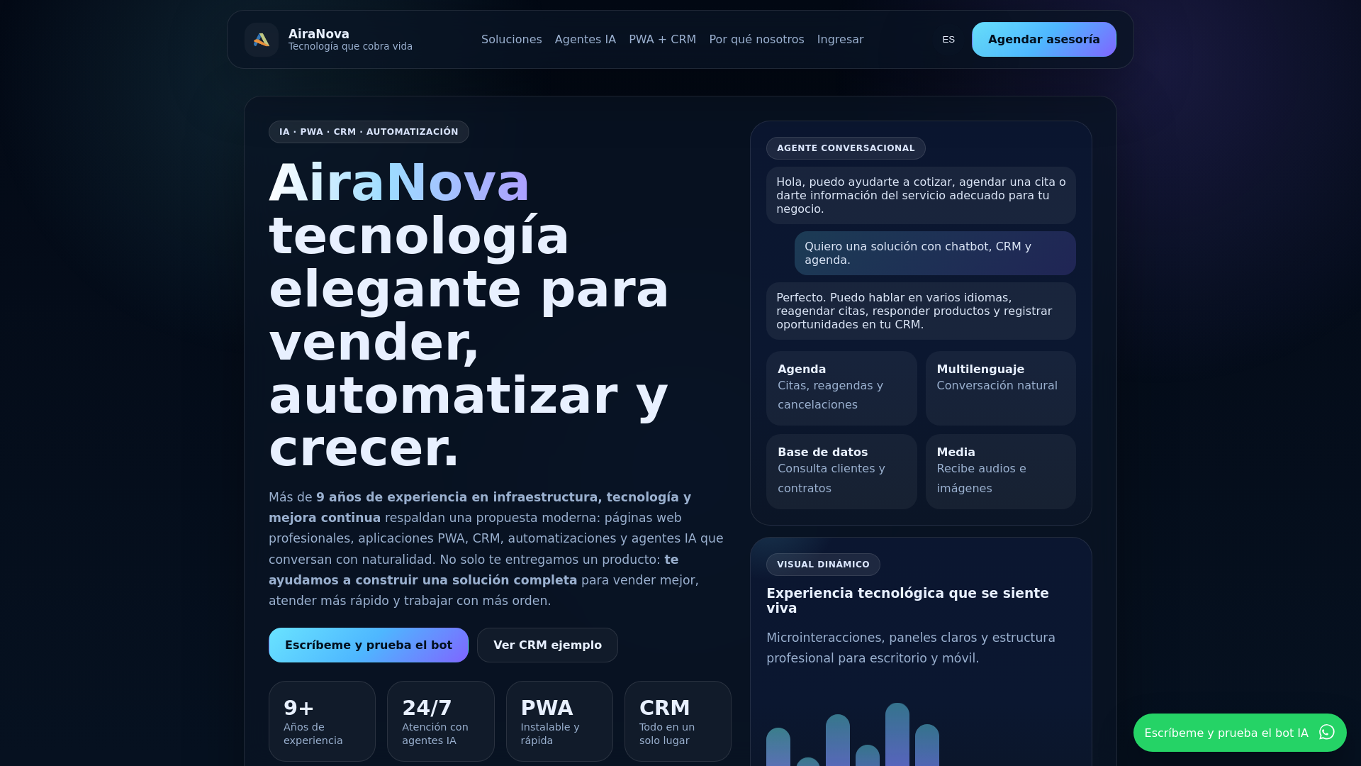 website screenshot of https://airanovacr.com/