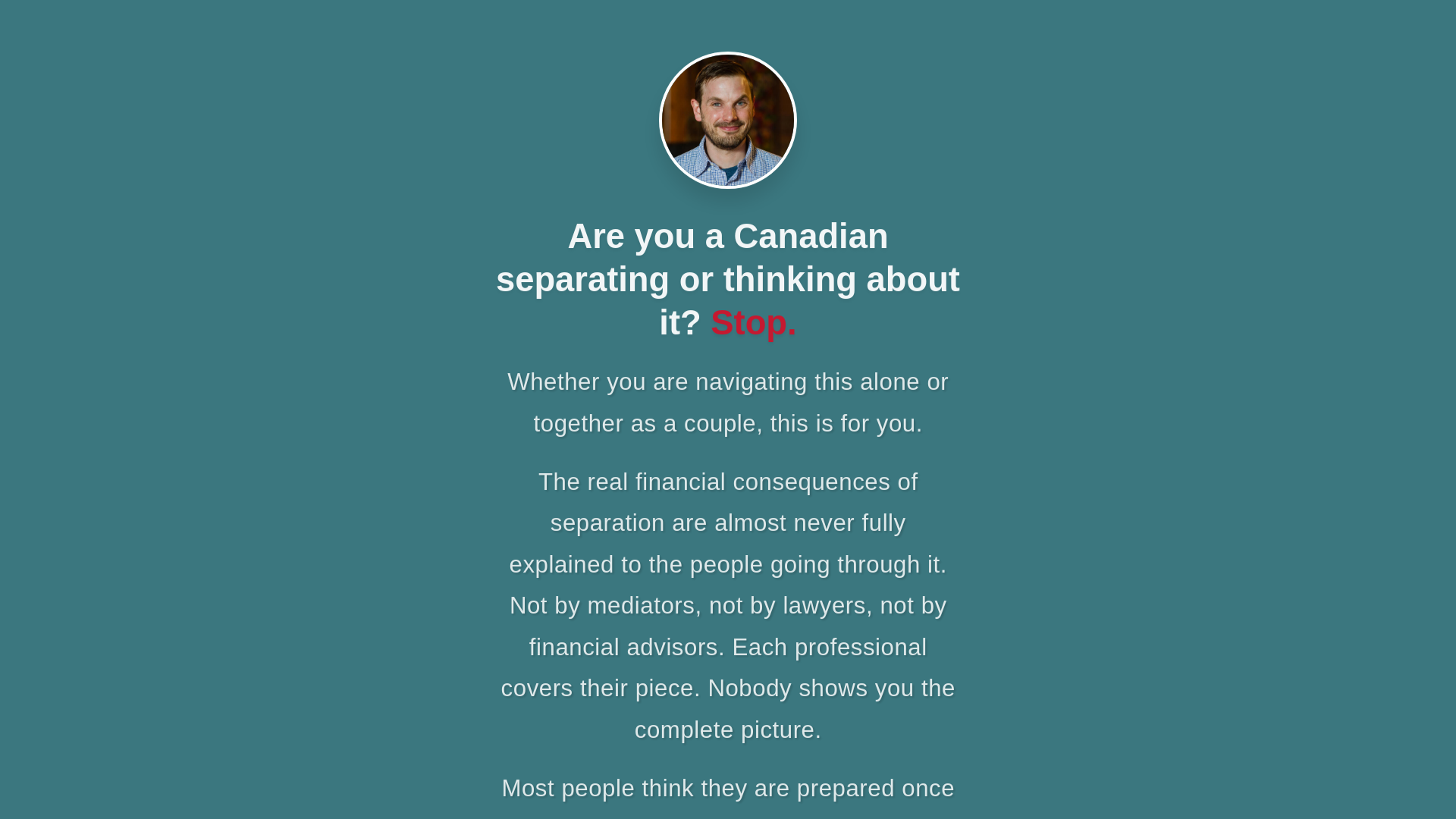 website screenshot of https://preseparation.ca/