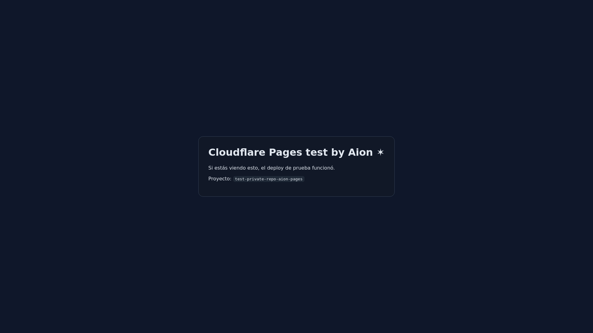 website screenshot of https://test-private-repo-aion-pages.pages.dev/