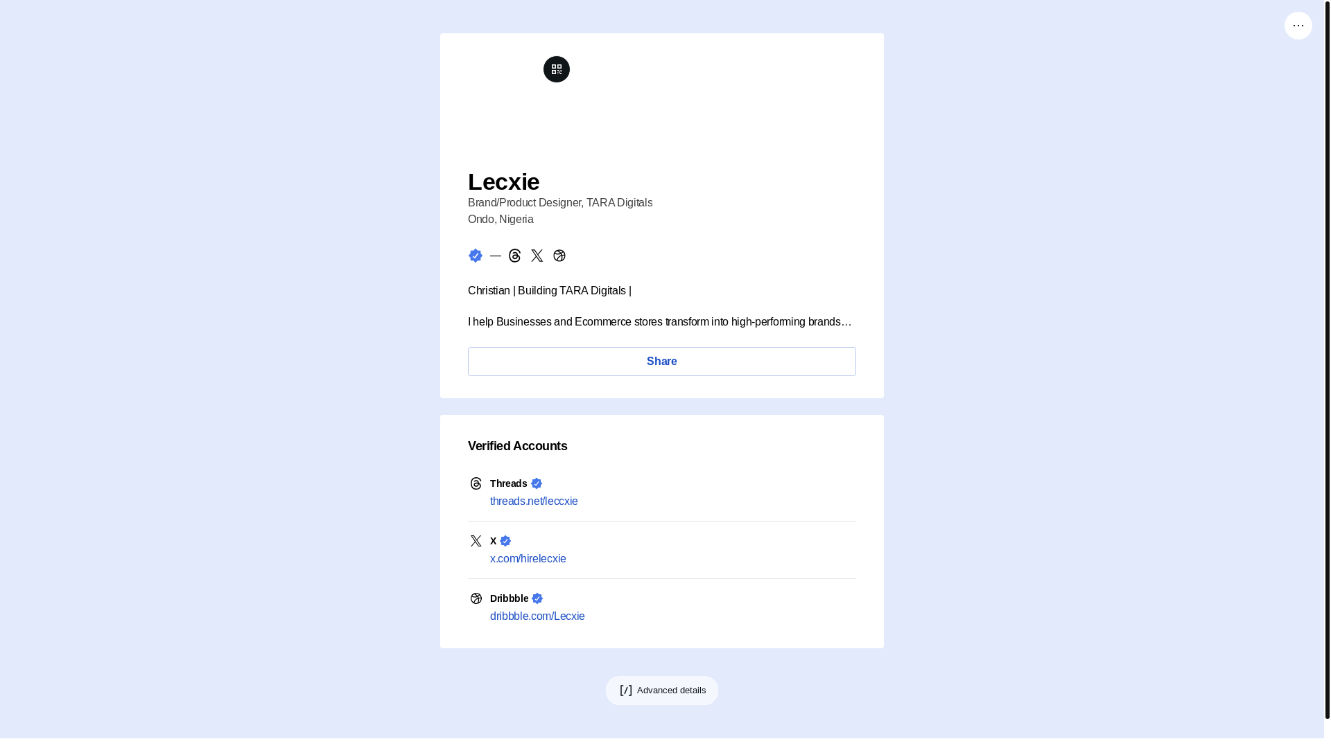 website screenshot of https://taradigitals.link/