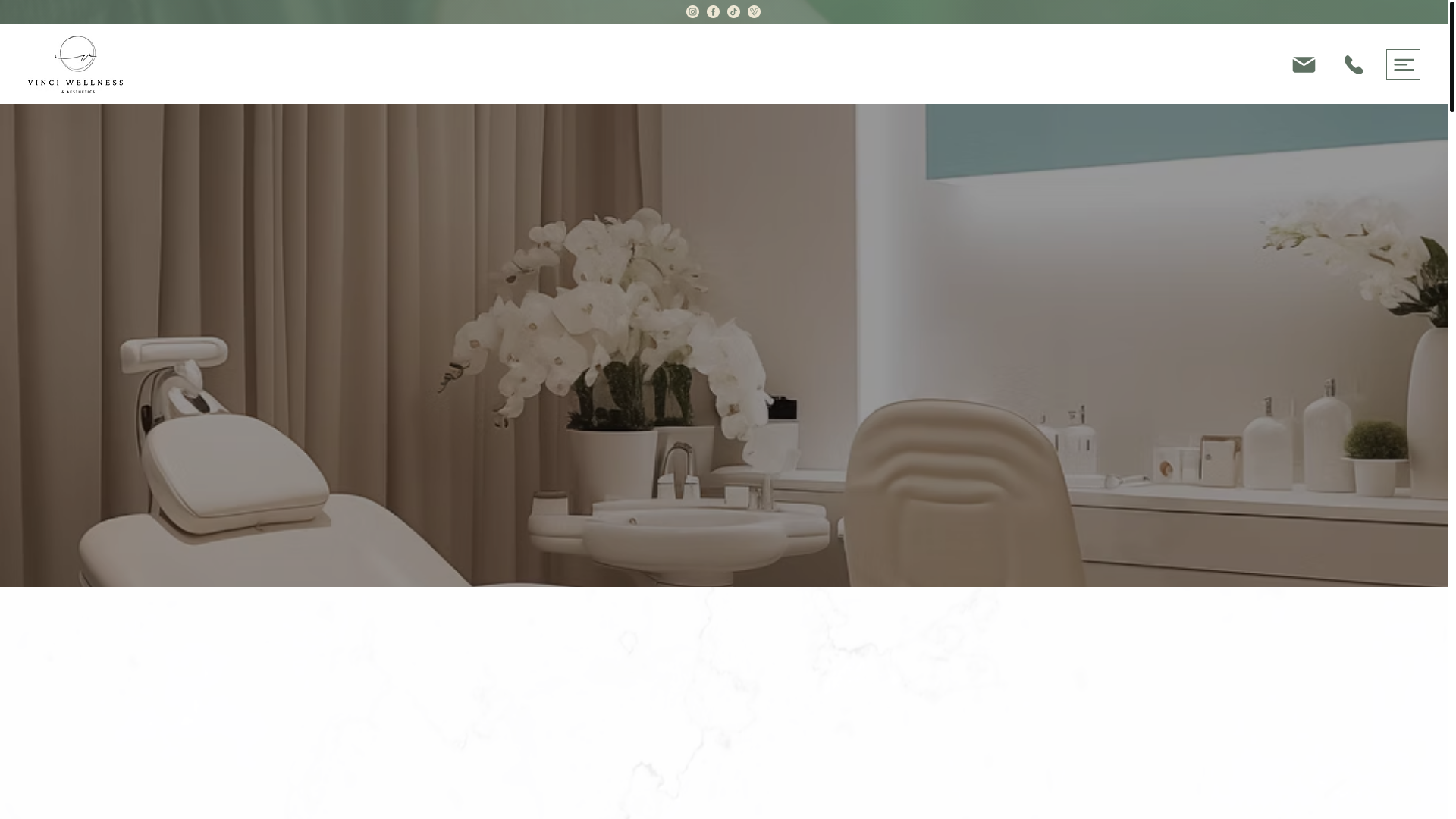website screenshot of https://vinciwellnessandaesthetics.com/