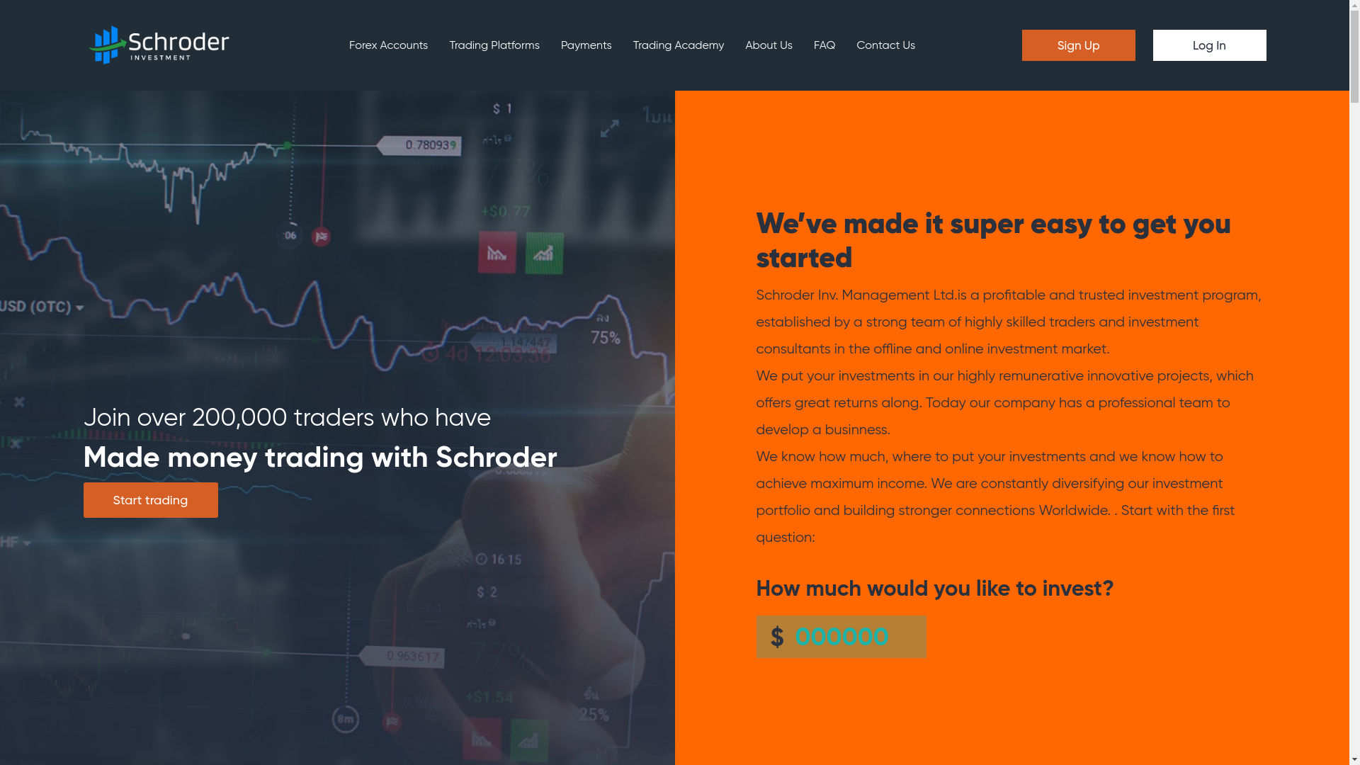 website screenshot of https://schroderinvlimited.online/