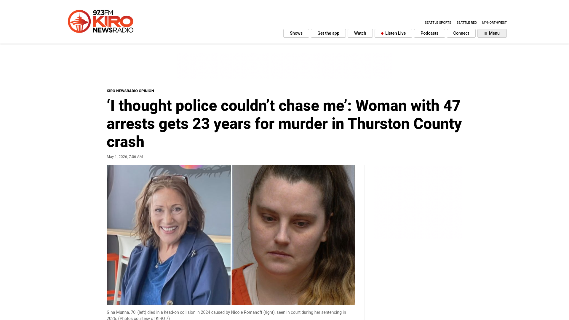 website screenshot of https://mynorthwest.com/kiro-opinion/thurston-county-crash/4234024