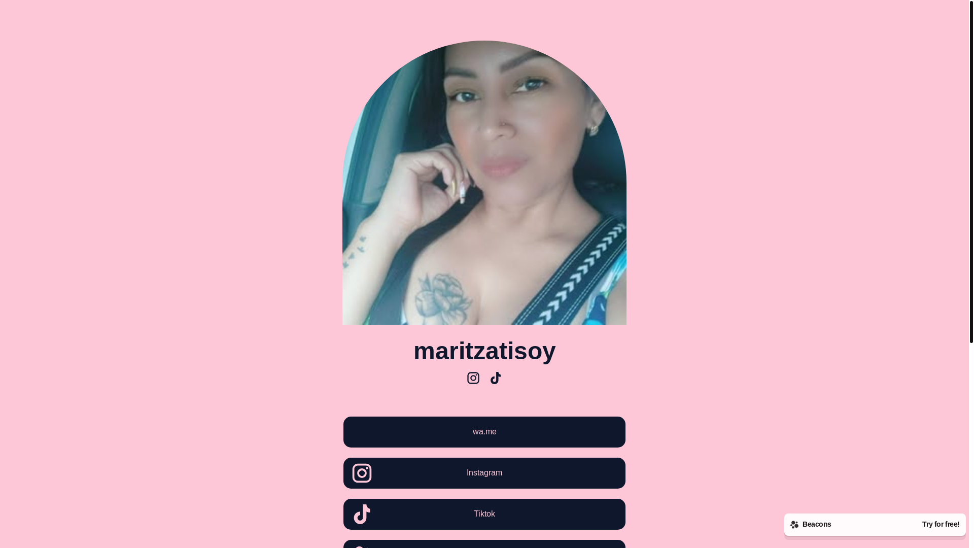 website screenshot of https://maritzatisoy.com/