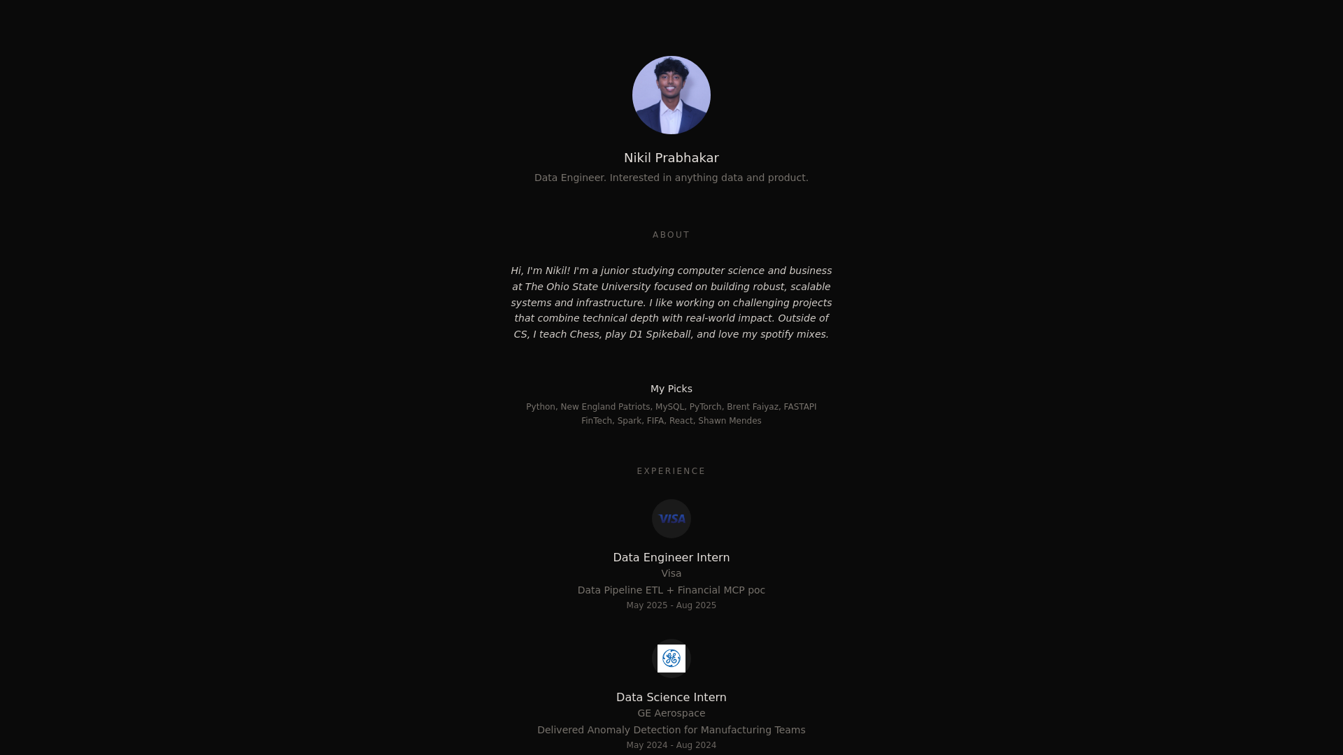 website screenshot of https://personal-website-6lk.pages.dev/