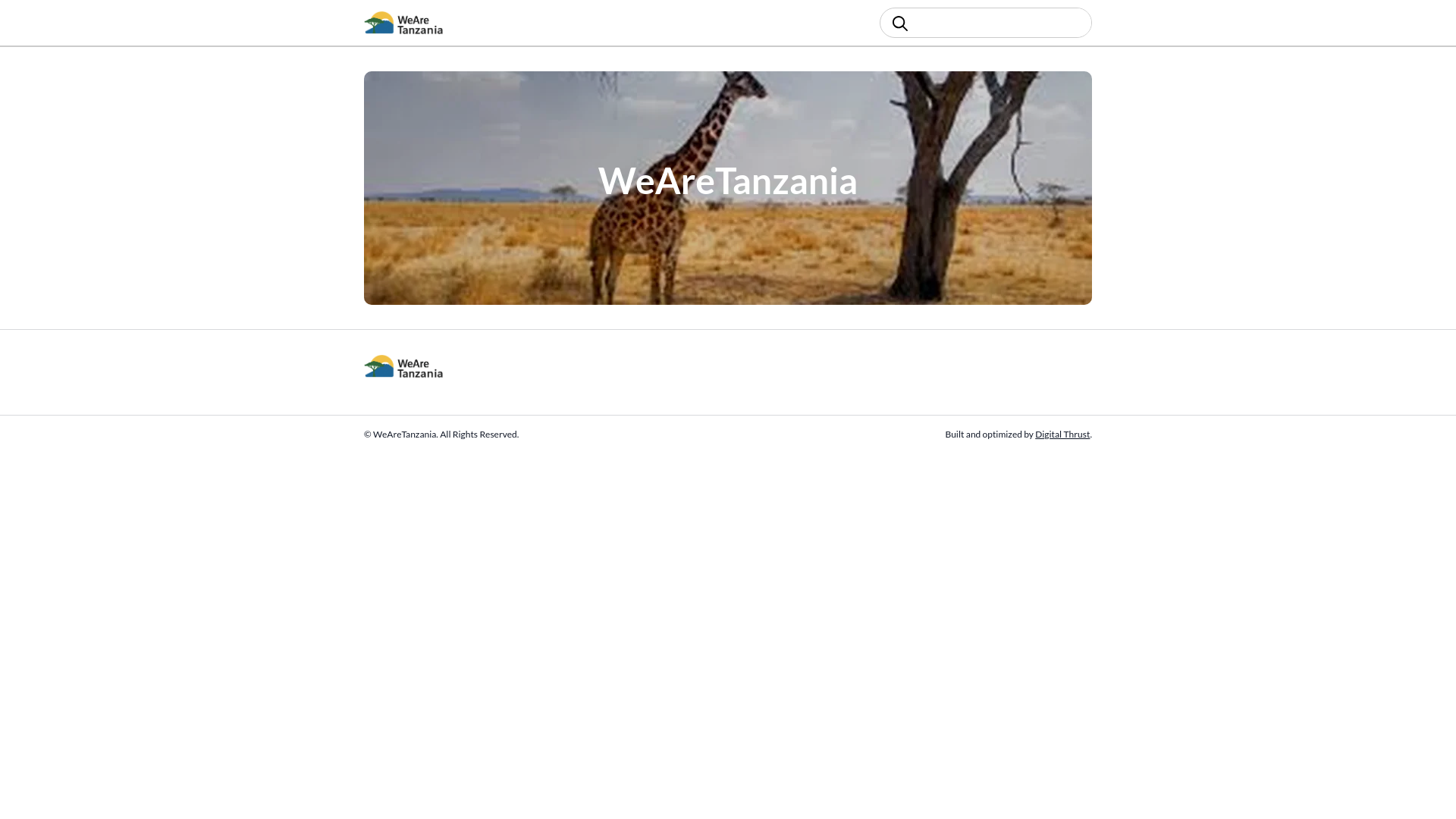 website screenshot of https://wearetanzania.pages.dev/