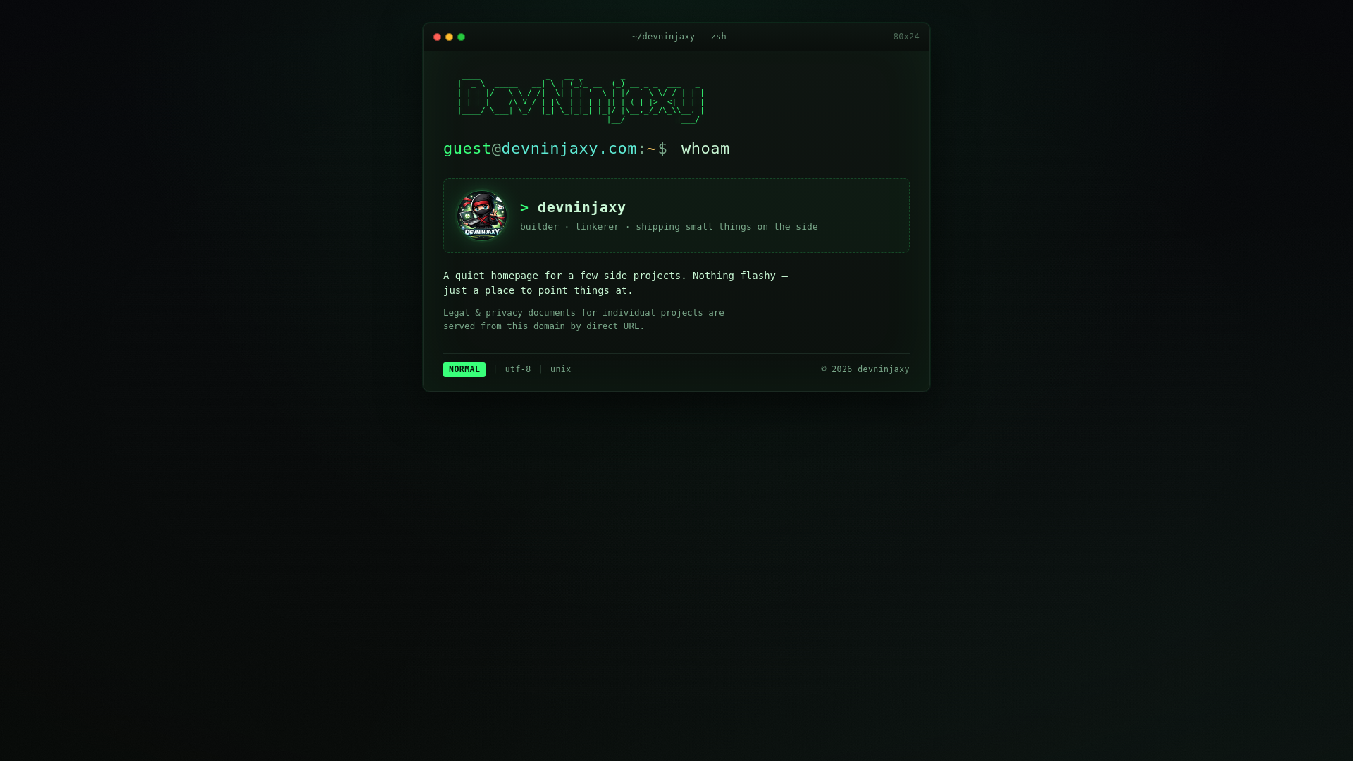 website screenshot of https://homepage-obzzm.sevalla.page