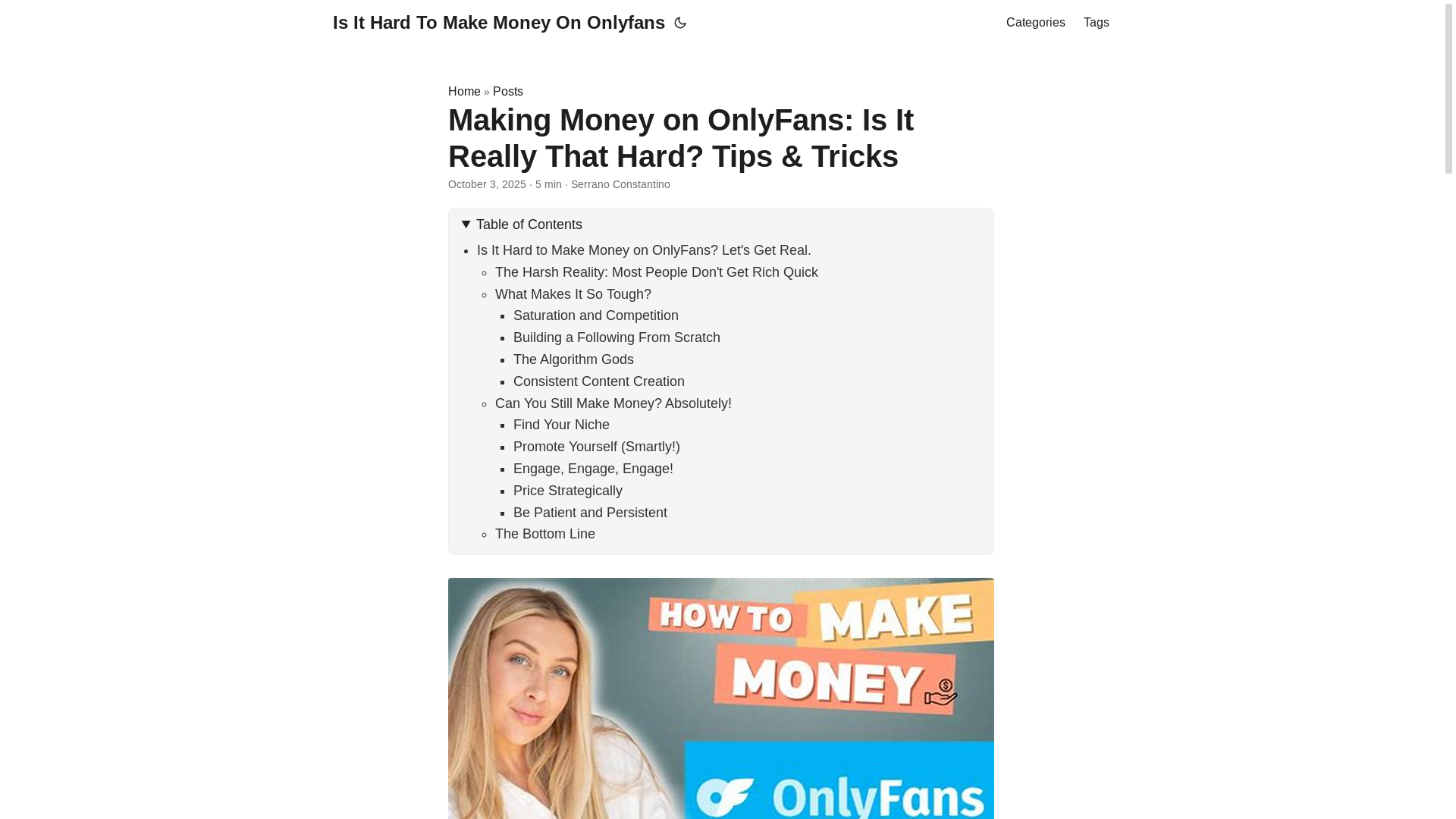 website screenshot of https://is-it-hard-to-make-money-on-onlyfans.pages.dev/