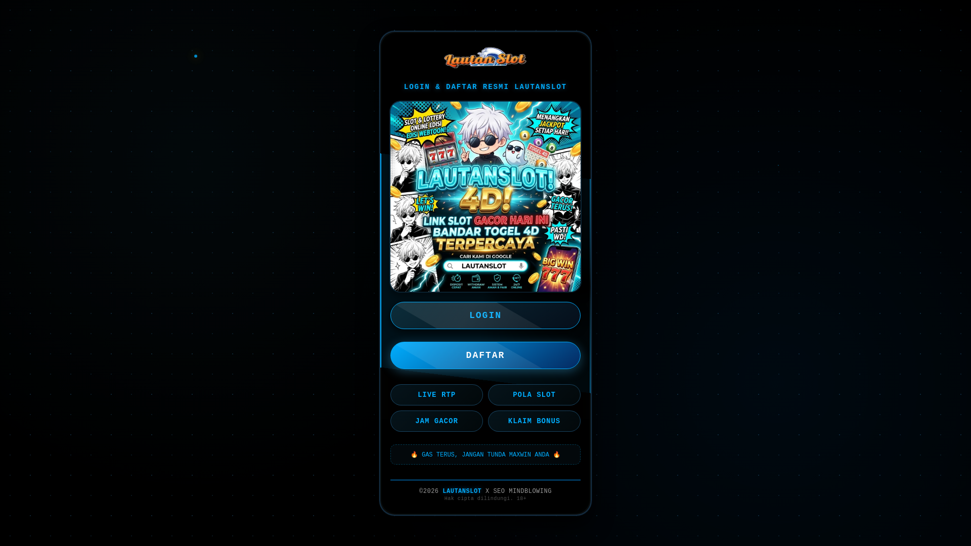 website screenshot of https://mindblowing-lautanspin.pages.dev/