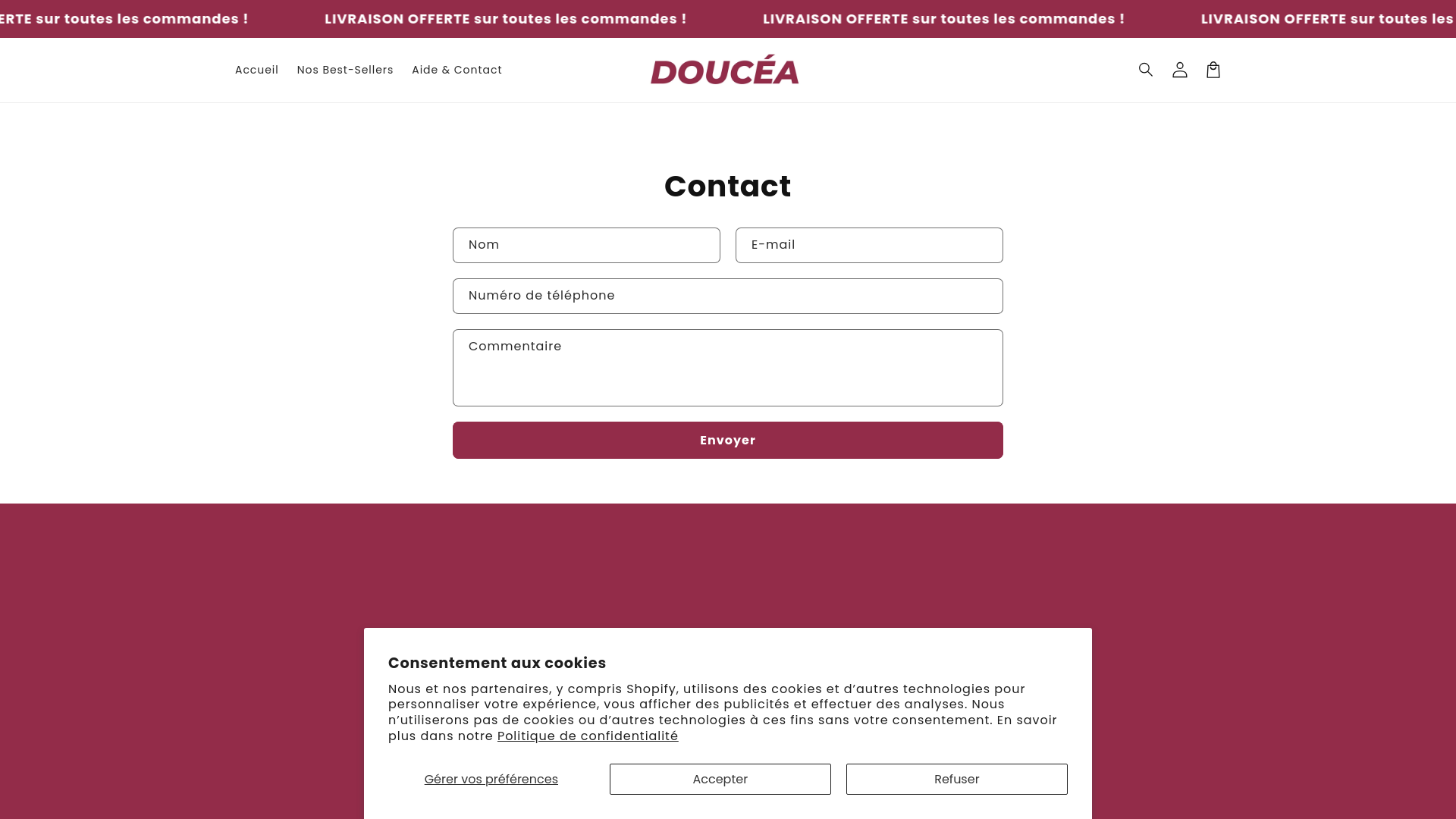 website screenshot of https://oseparis-shop.com/