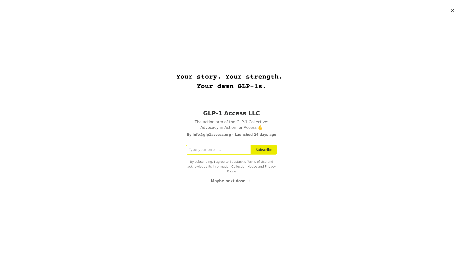 website screenshot of https://glp1accessllc.com/
