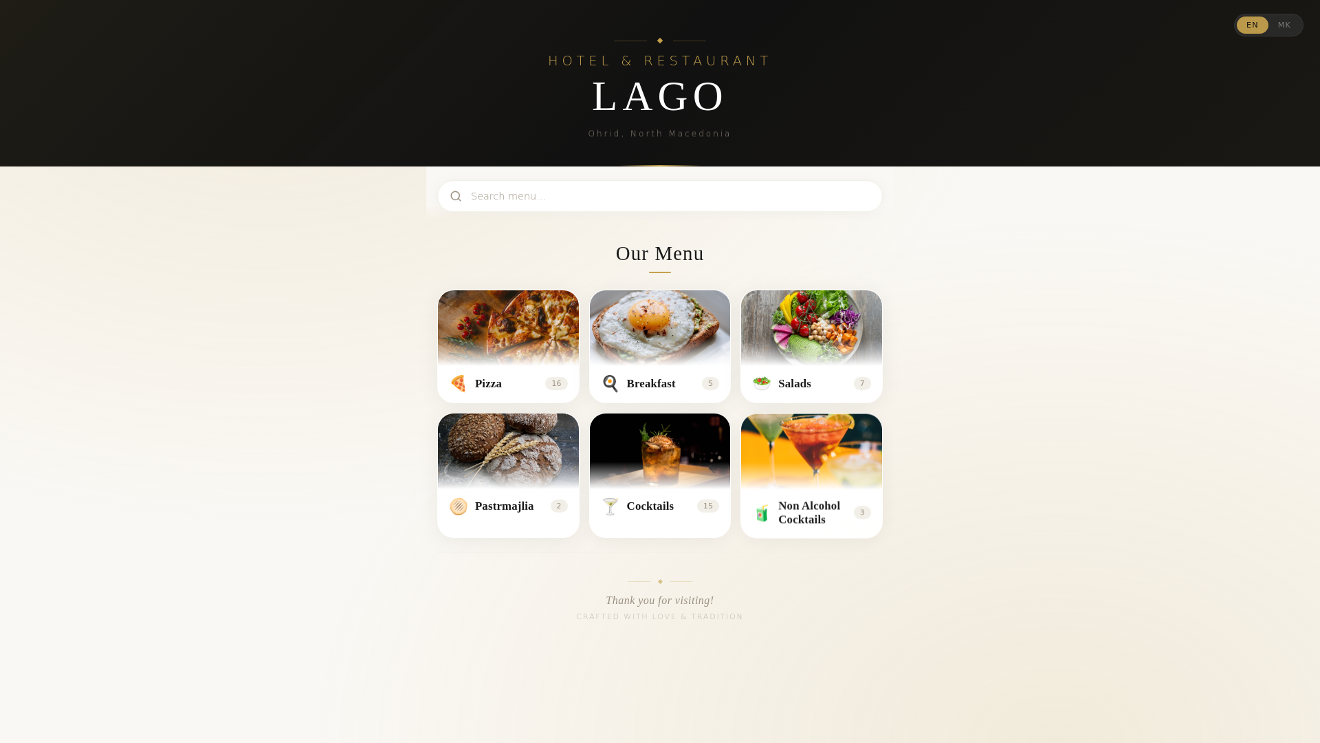 website screenshot of https://lago-menu.pages.dev/
