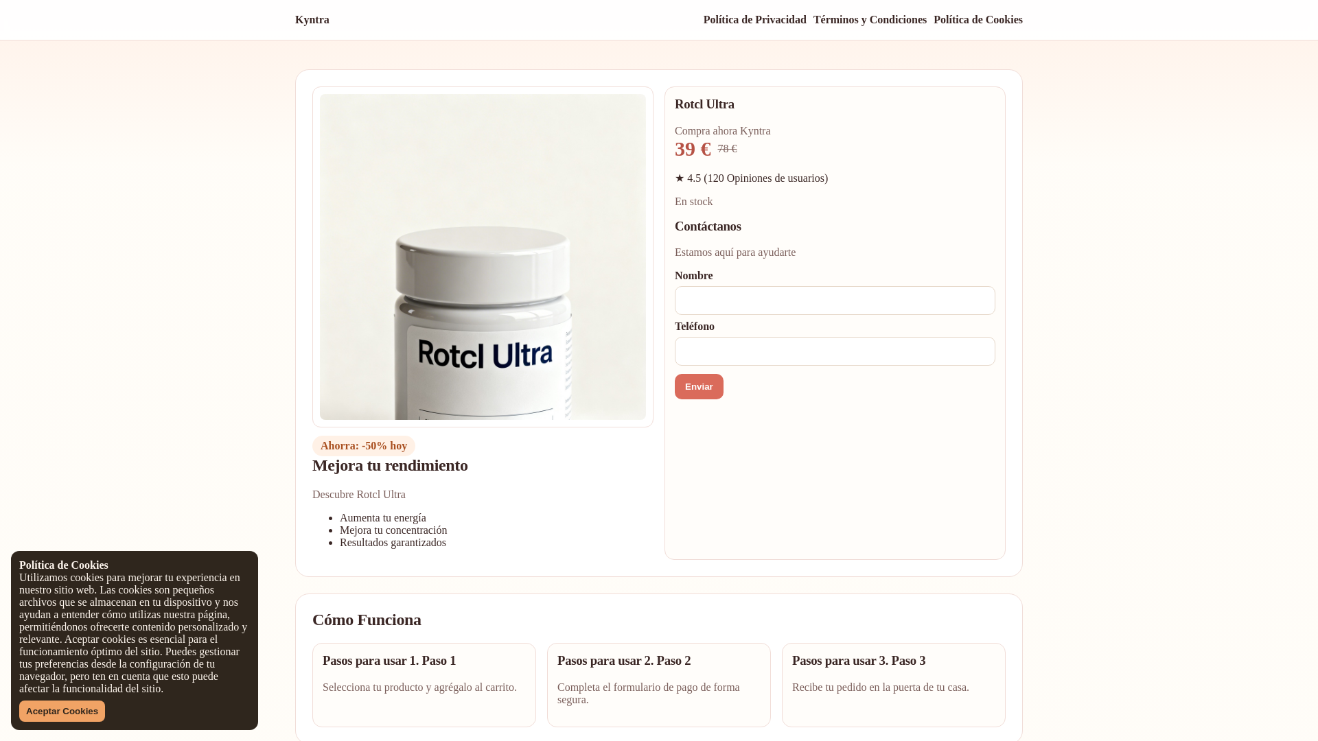 website screenshot of https://kyntramelinta.info/