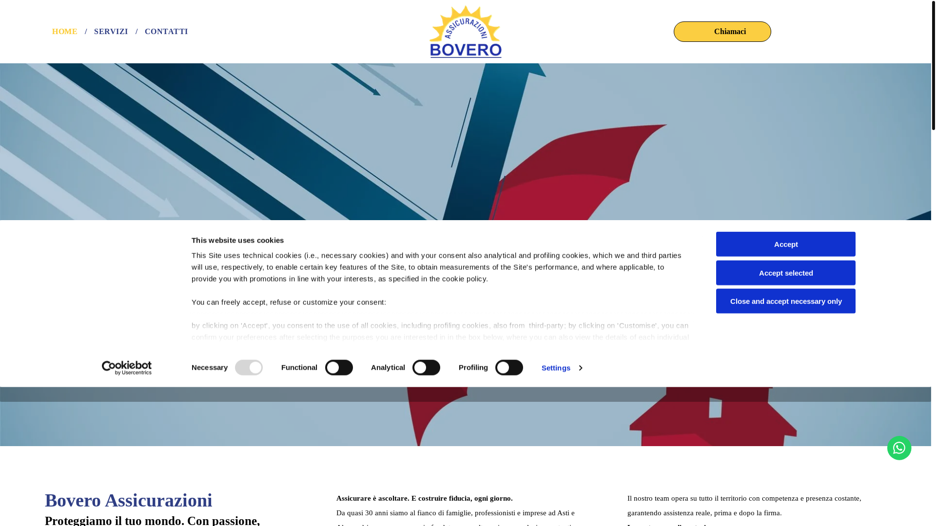 website screenshot of https://boveroassicurazioni.com/