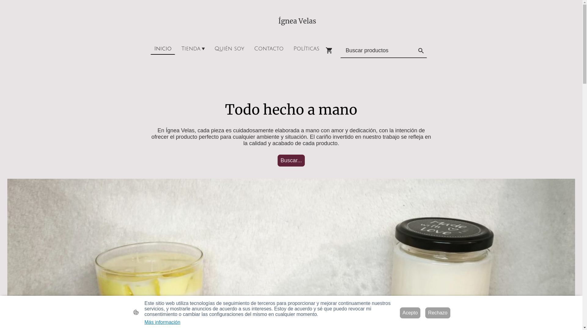 website screenshot of https://igneavelas.es/