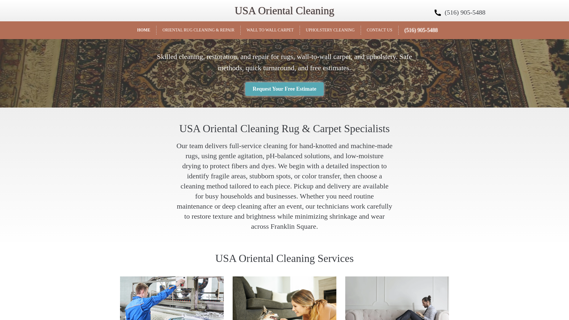 website screenshot of https://usa-oriental-cleaning.com/