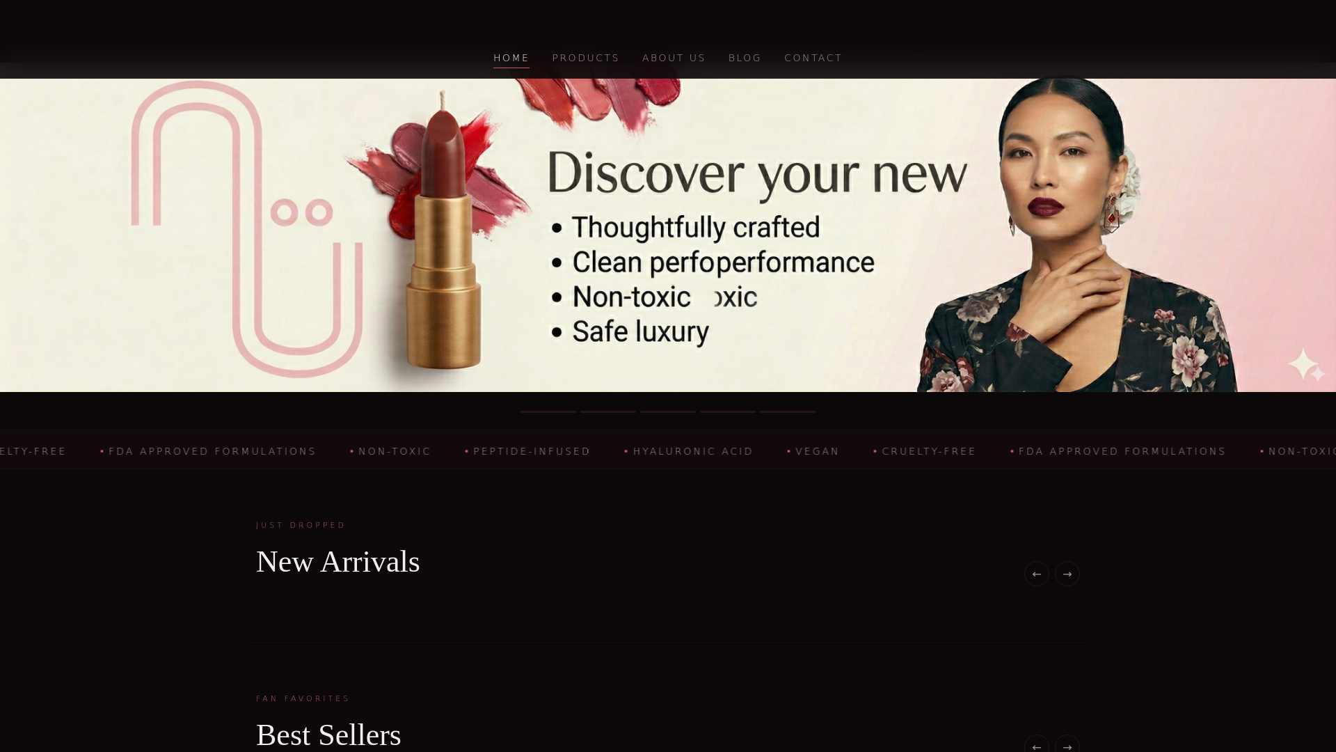 website screenshot of https://sol-cosmetics.pages.dev/