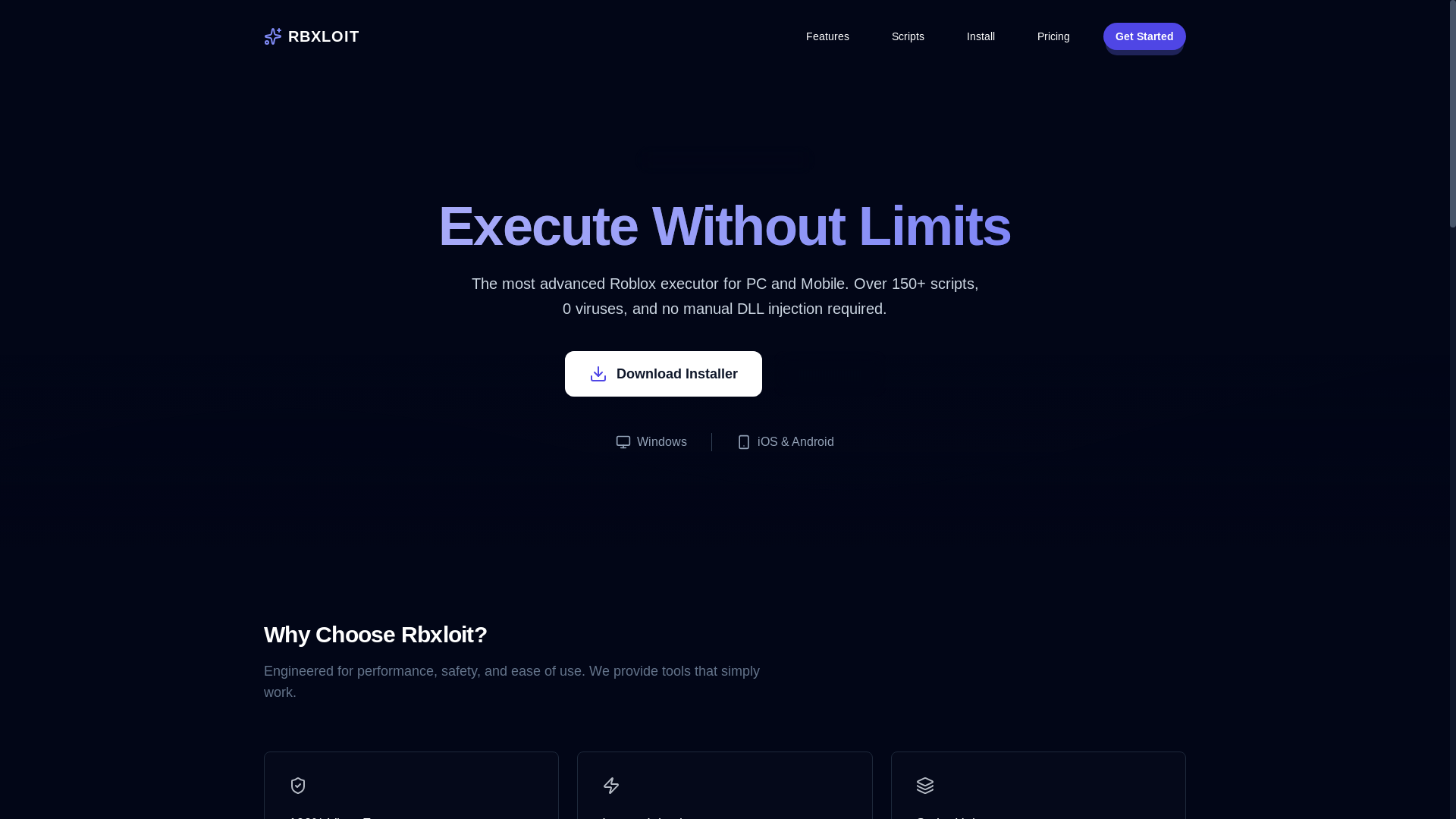 website screenshot of https://rbxloit.live/