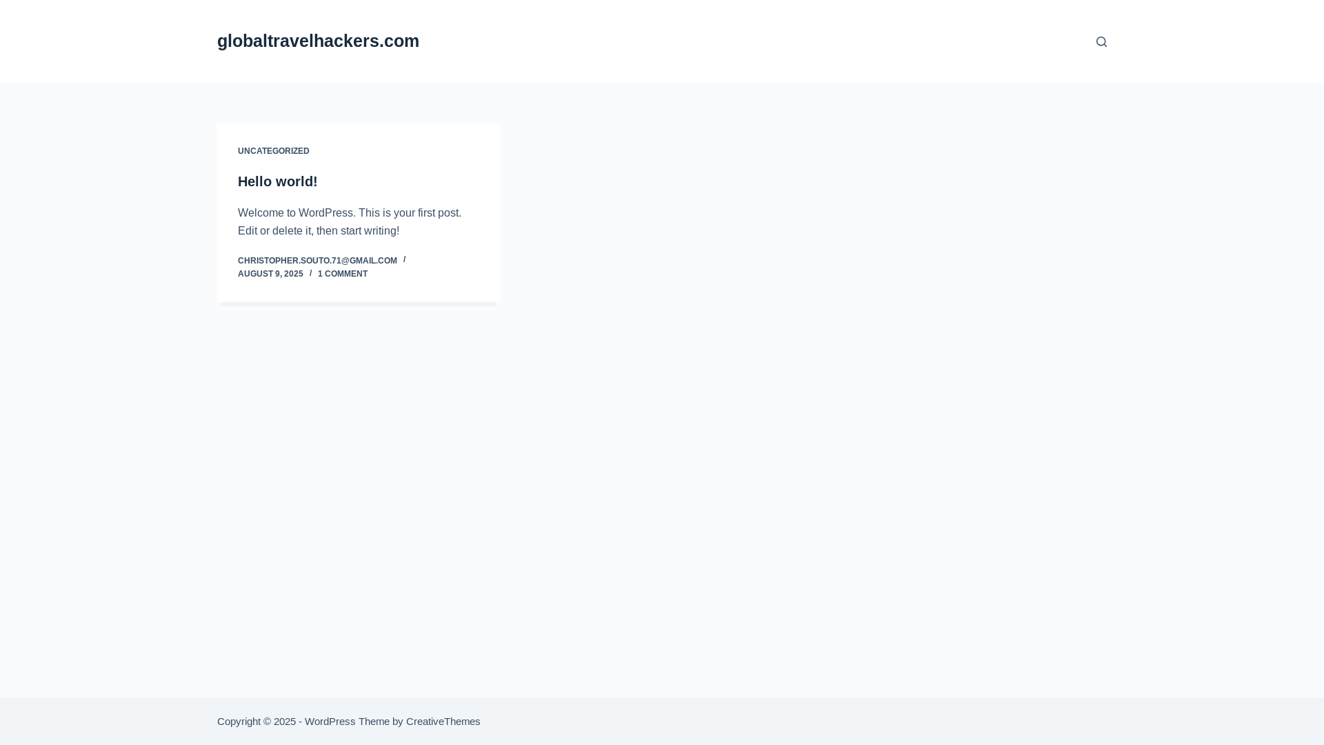 website screenshot of https://globaltravelhackers.com/