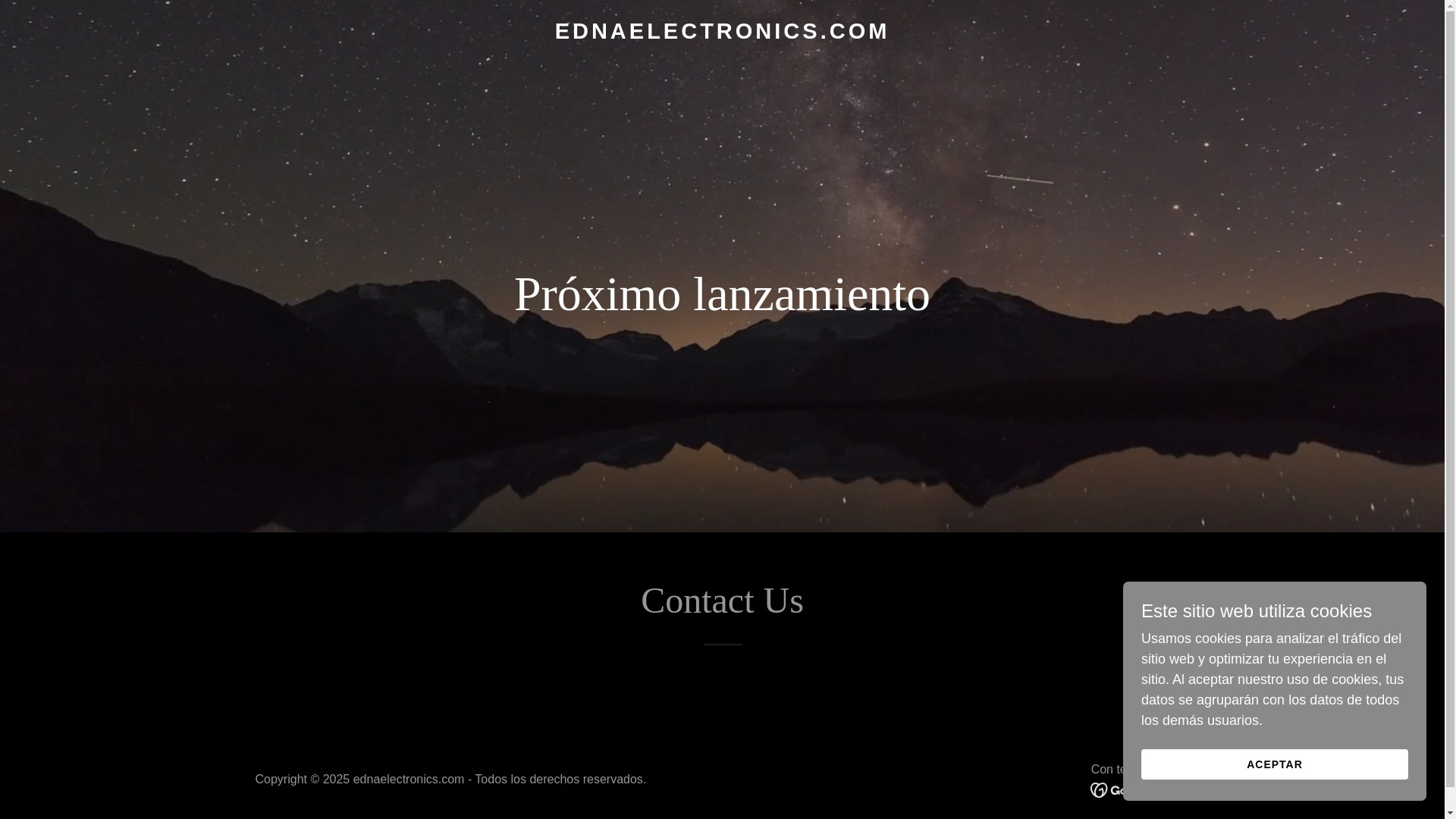 website screenshot of https://ednaelectronics.com/