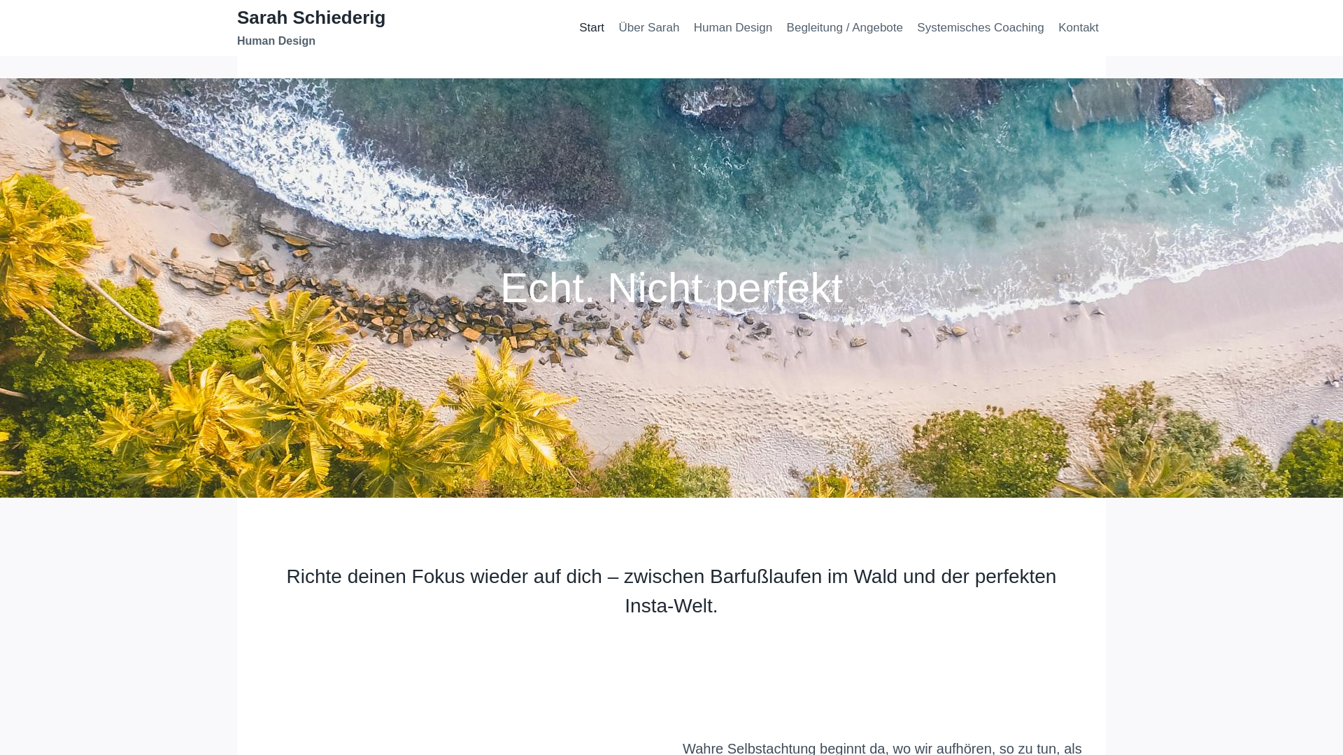 website screenshot of https://sarah-schiederig.de/