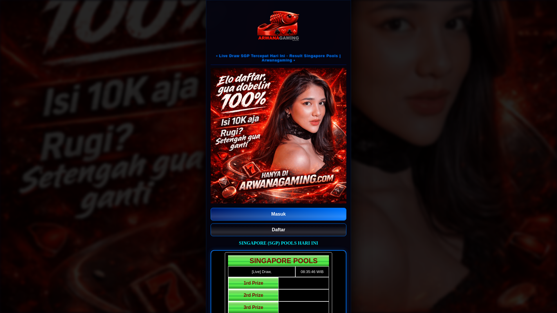 website screenshot of https://arwanagaming-live-sgp.pages.dev/