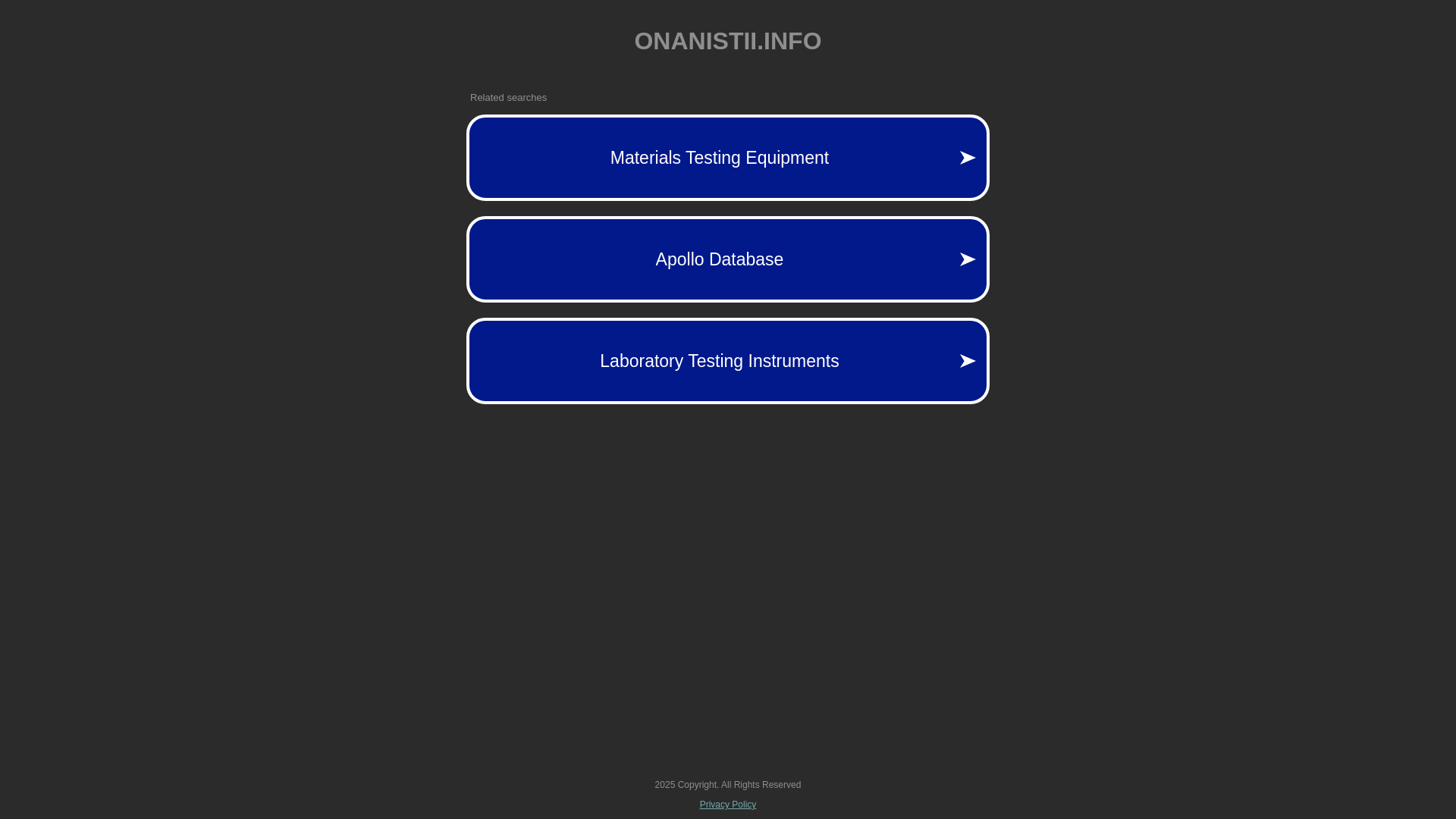 website screenshot of https://onanistii.info/