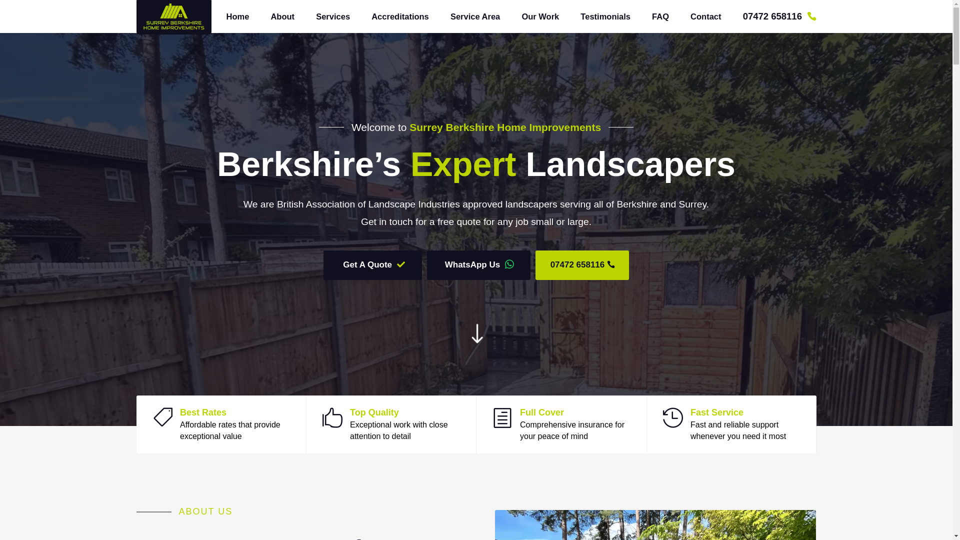 website screenshot of https://surreyberkshirehomeimprovements.co.uk/