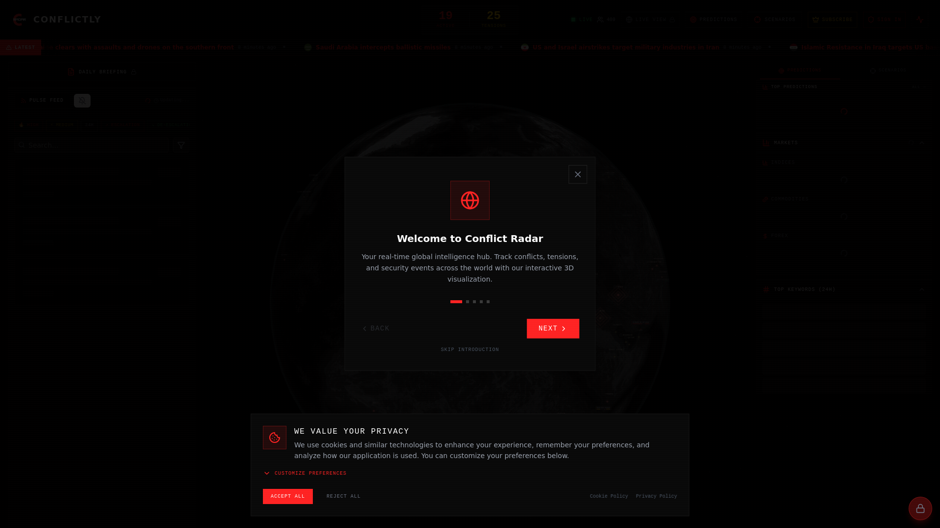 website screenshot of https://conflictly.app/