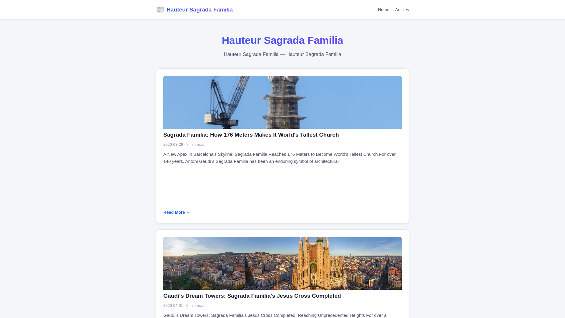 website screenshot of https://hauteur-sagrada-familia.pages.dev/